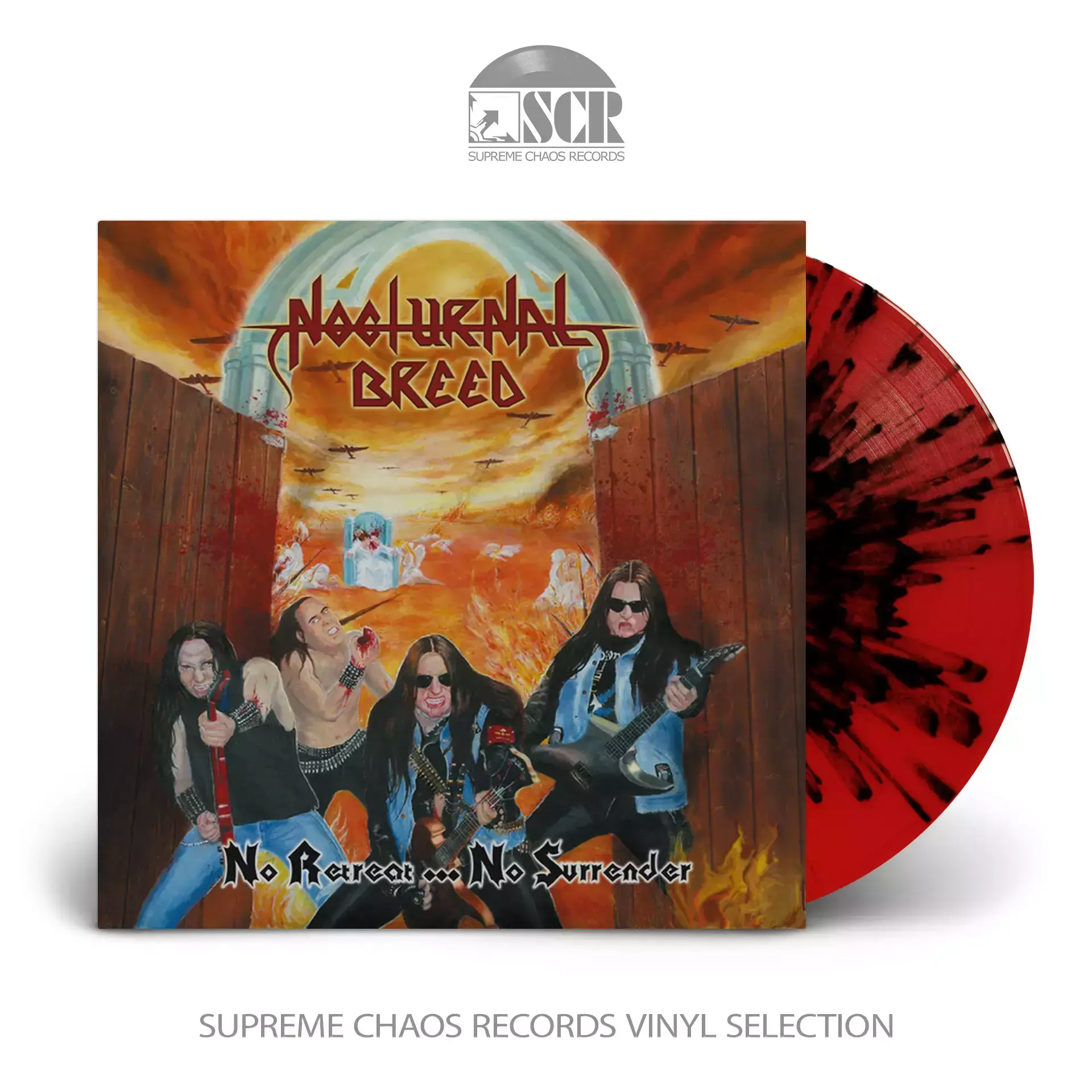 NOCTURNAL BREED - No Retreat... No Surrender · RED/BLACK LP