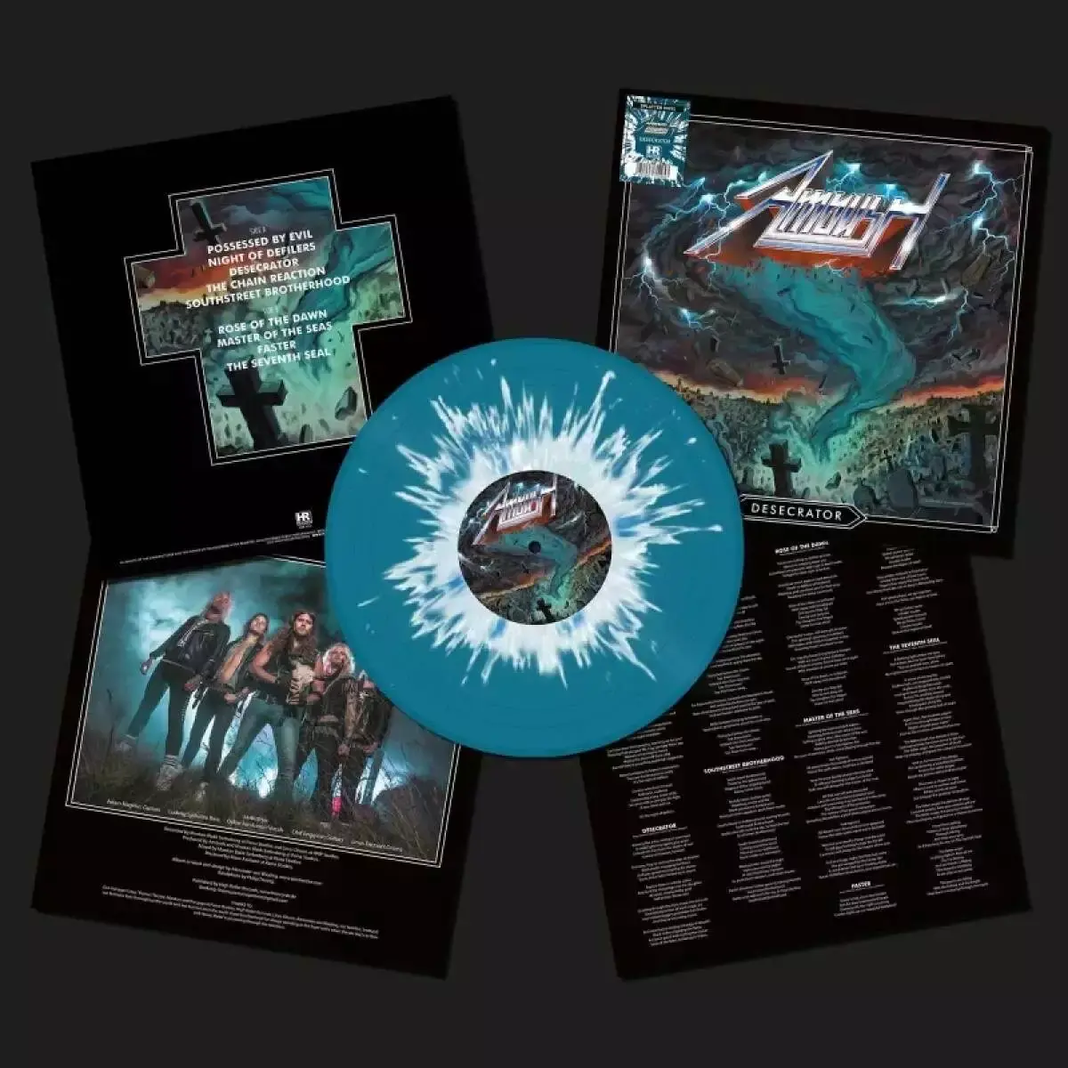 AMBUSH - Desecrator · BLUE/WHITE SPLATTER LP