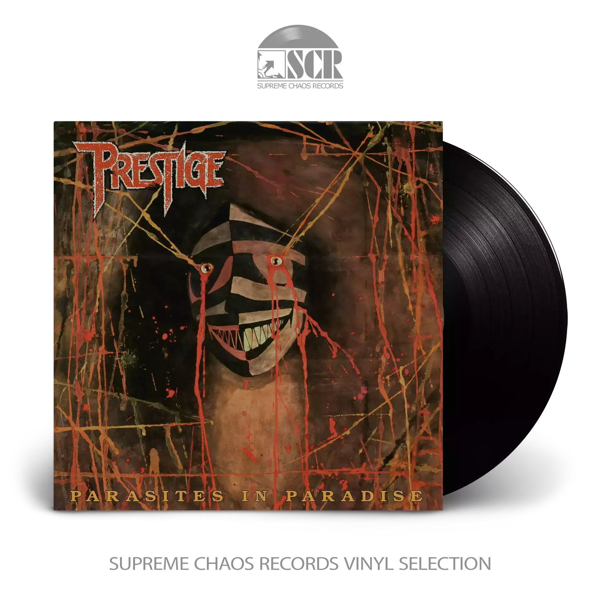 PRESTIGE · Parasites In Paradise (Remastered Re-Issue) | BLACK LP PRESTIGE · Parasites In Paradise (Remastered Re-Issue) | BLACK LP (Thrash Metal Vinyl)