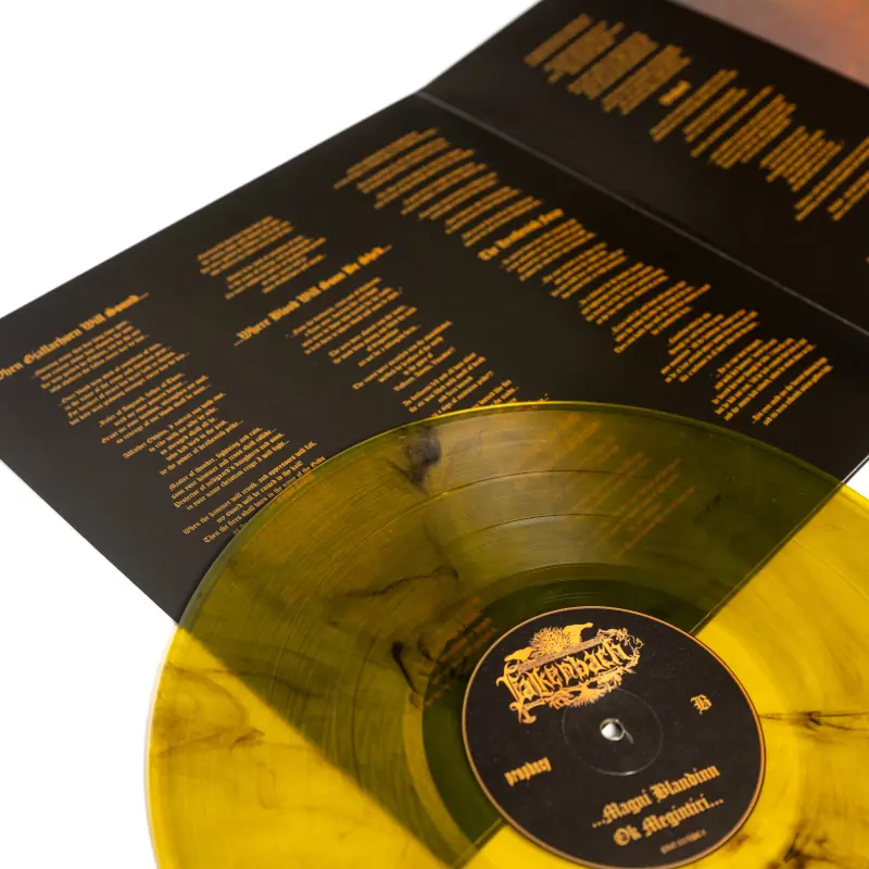 FALKENBACH - ...Magni Blandinn Ok Megintíri... · YELLOW/BLACK MARBLED LP (Black Metal/Folk Vinyl) · Picture 2