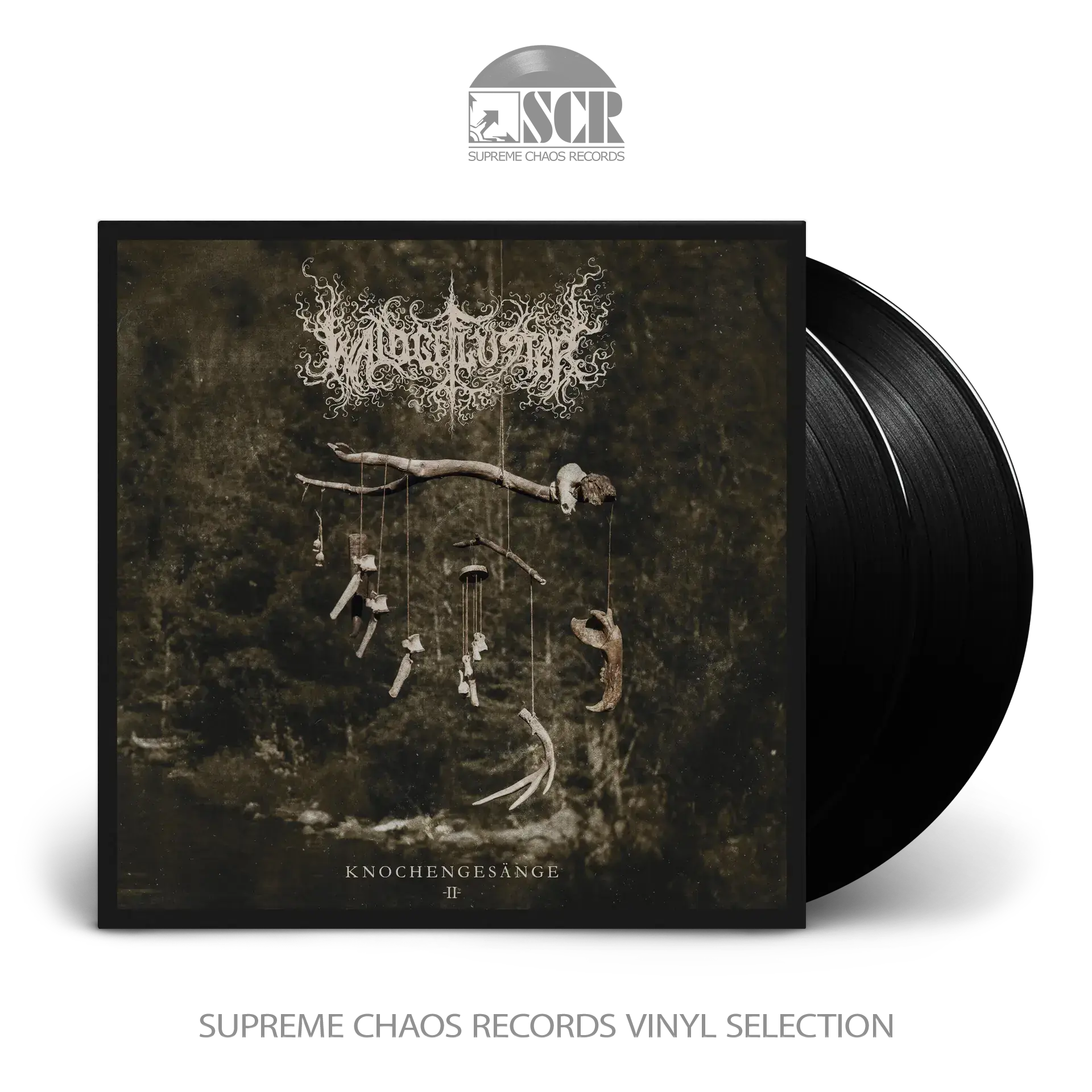 WALDGEFLÜSTER · Knochengesänge II | BLACK 2LP (Black Metal Vinyl)