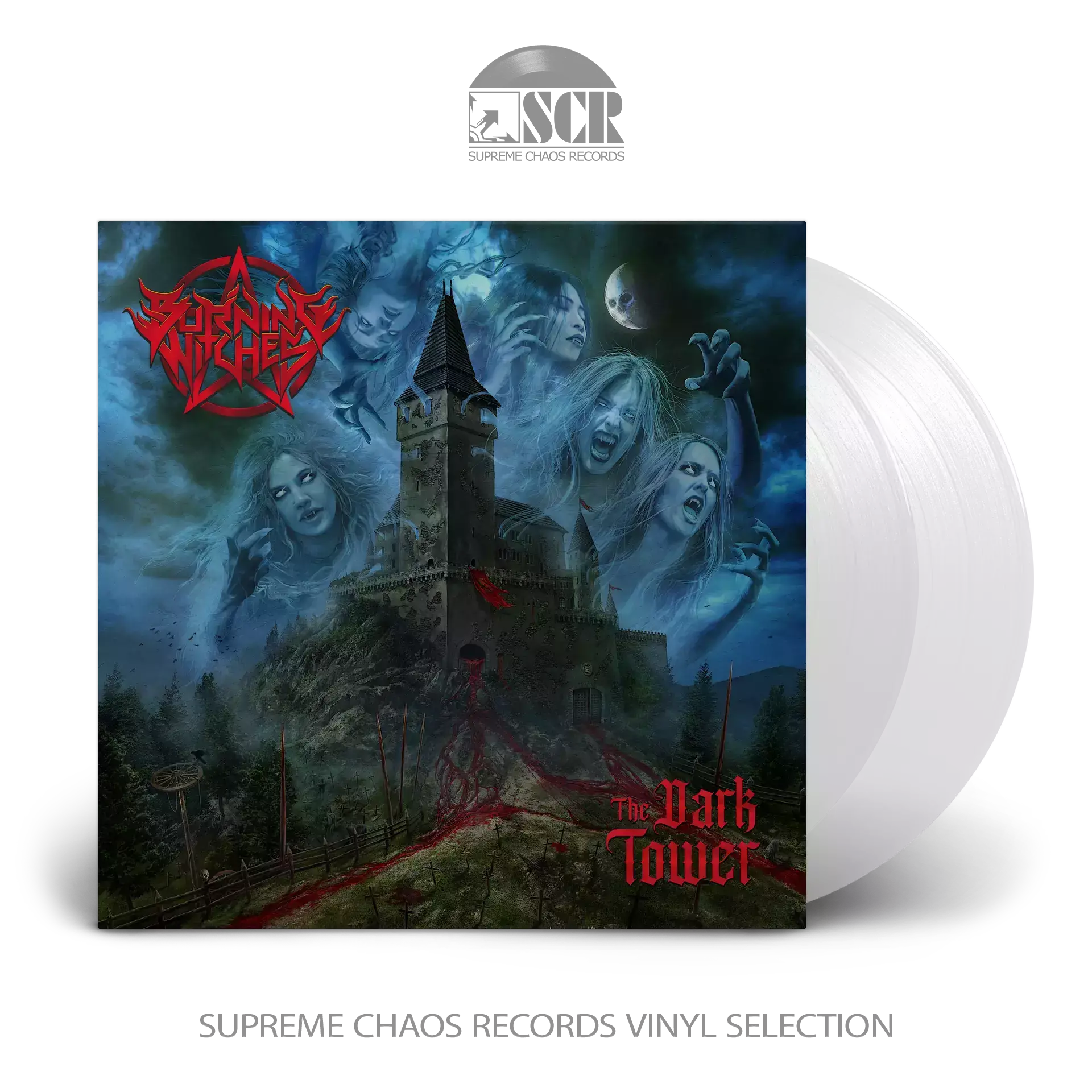 BURNING WITCHES · The Dark Tower [CRYSTAL CLEAR] | 2LP (Power Metal Vinyl)