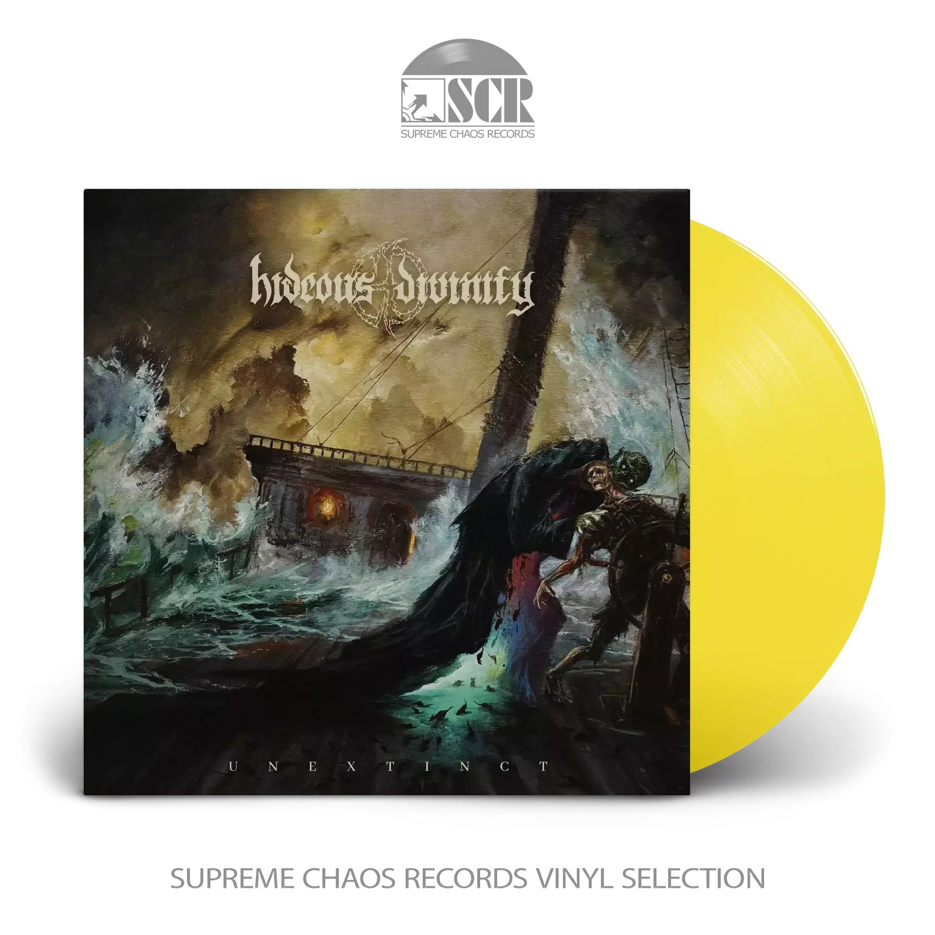 Hideous Divinity · Unextinct | Transparent SUN Yellow LP Vinyl record