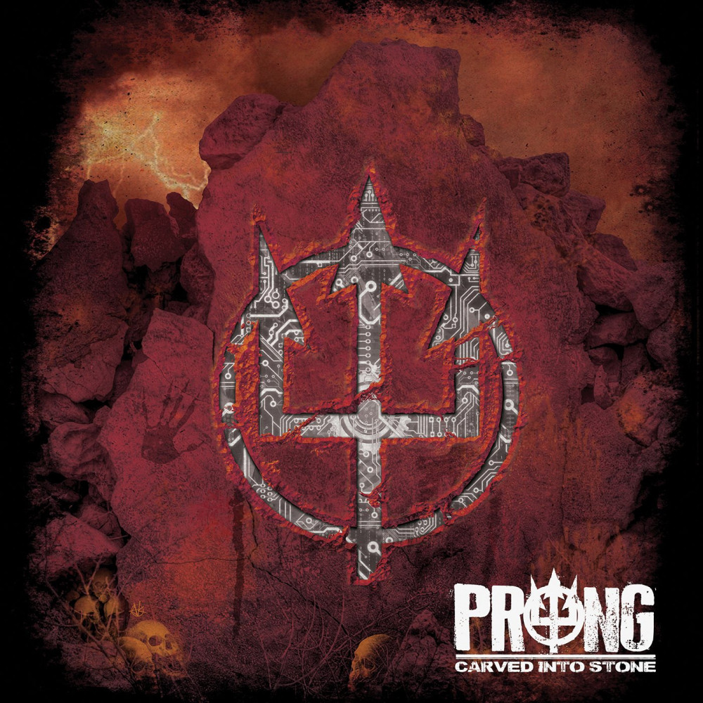 PRONG - Carved Into Stone · ORANGE/BLACK DLP · Picture 1 PRONG - Carved Into Stone · ORANGE/BLACK DLP (Heavy Metal Vinyl) · Picture 1