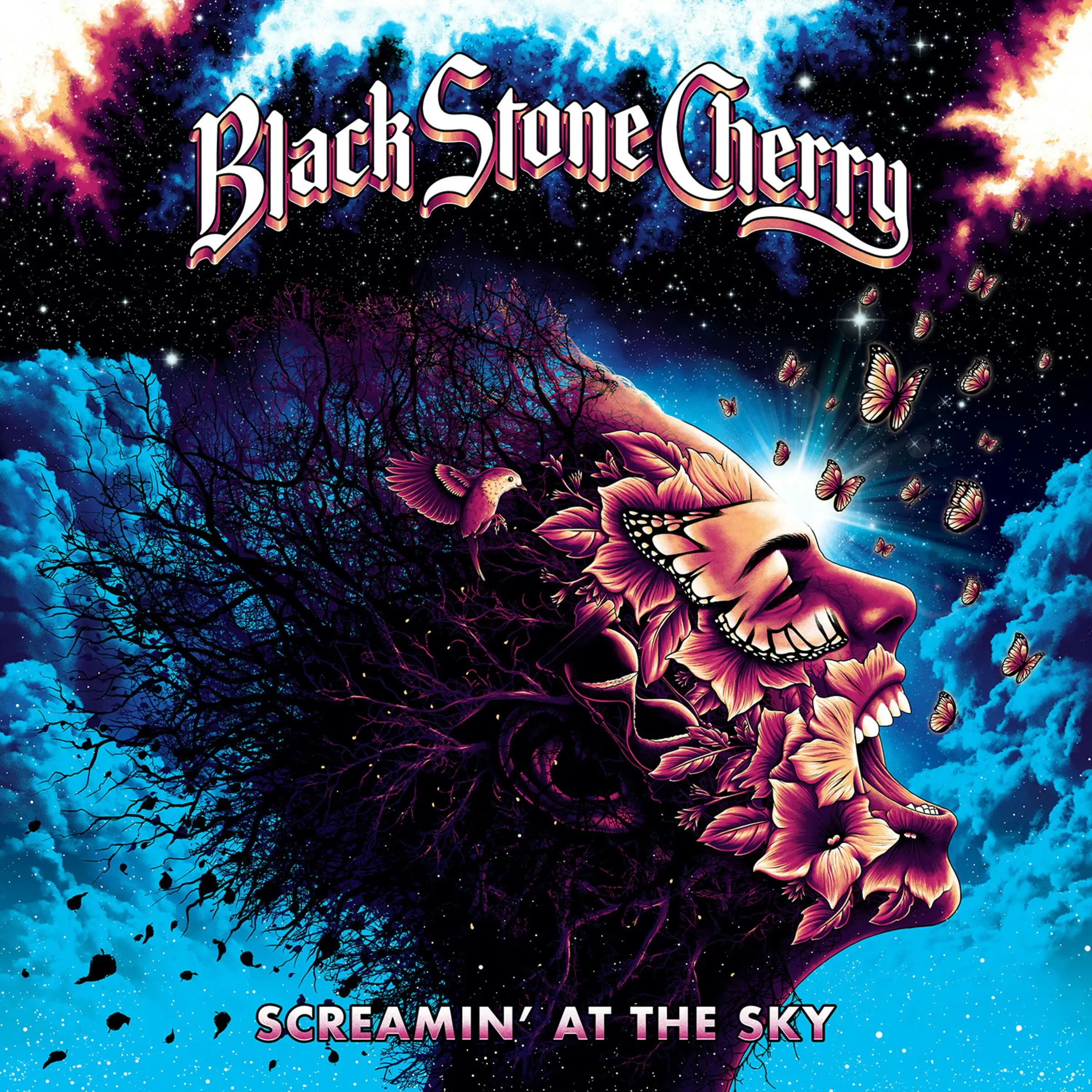 BLACK STONE CHERRY - Screamin' At The Sky · WHITE LP · Picture 1 BLACK STONE CHERRY - Screamin' At The Sky · WHITE LP (Blues Rock Vinyl) · Picture 1