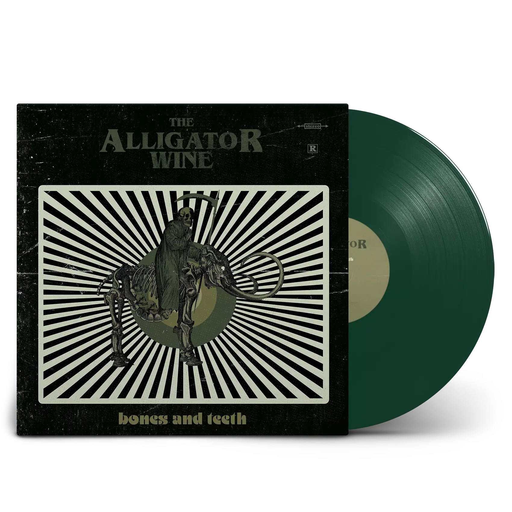 THE ALLIGATOR WINE · Bones And Teeth | GREEN LP (Psychedelic Rock/Alternative Rock Vinyl)