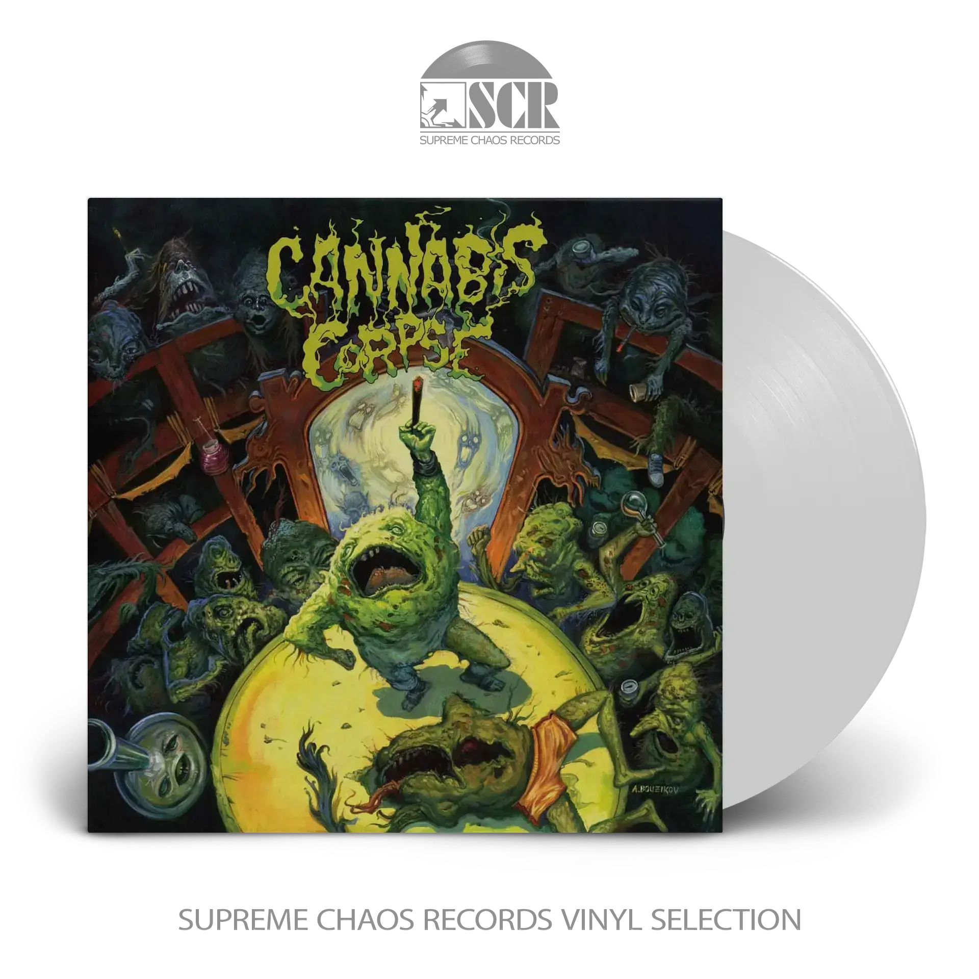 CANNABIS CORPSE · The Weeding | WHITE LP CANNABIS CORPSE · The Weeding | WHITE LP (Death Metal Vinyl)