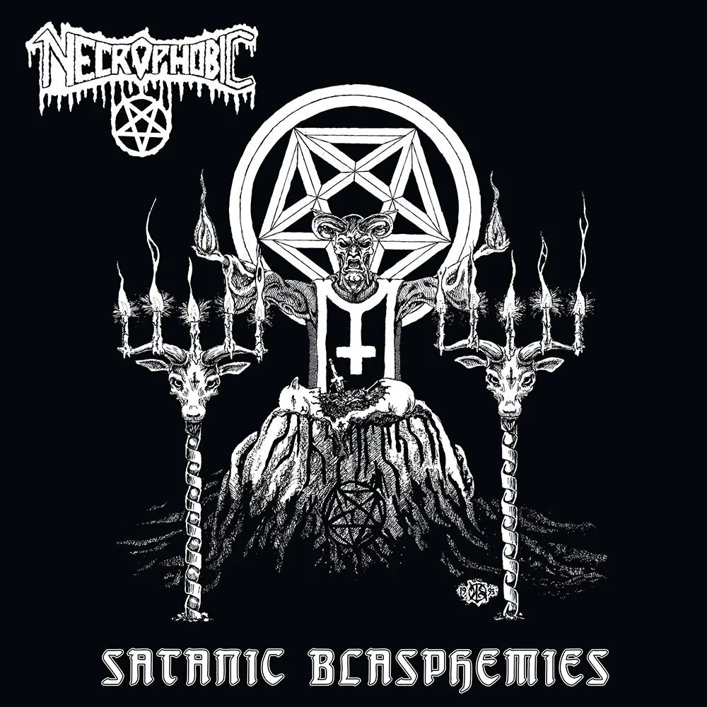 NECROPHOBIC · Satanic Blasphemies | RED LP · Picture 1 NECROPHOBIC · Satanic Blasphemies | RED LP (Death Metal Vinyl) · Picture 1