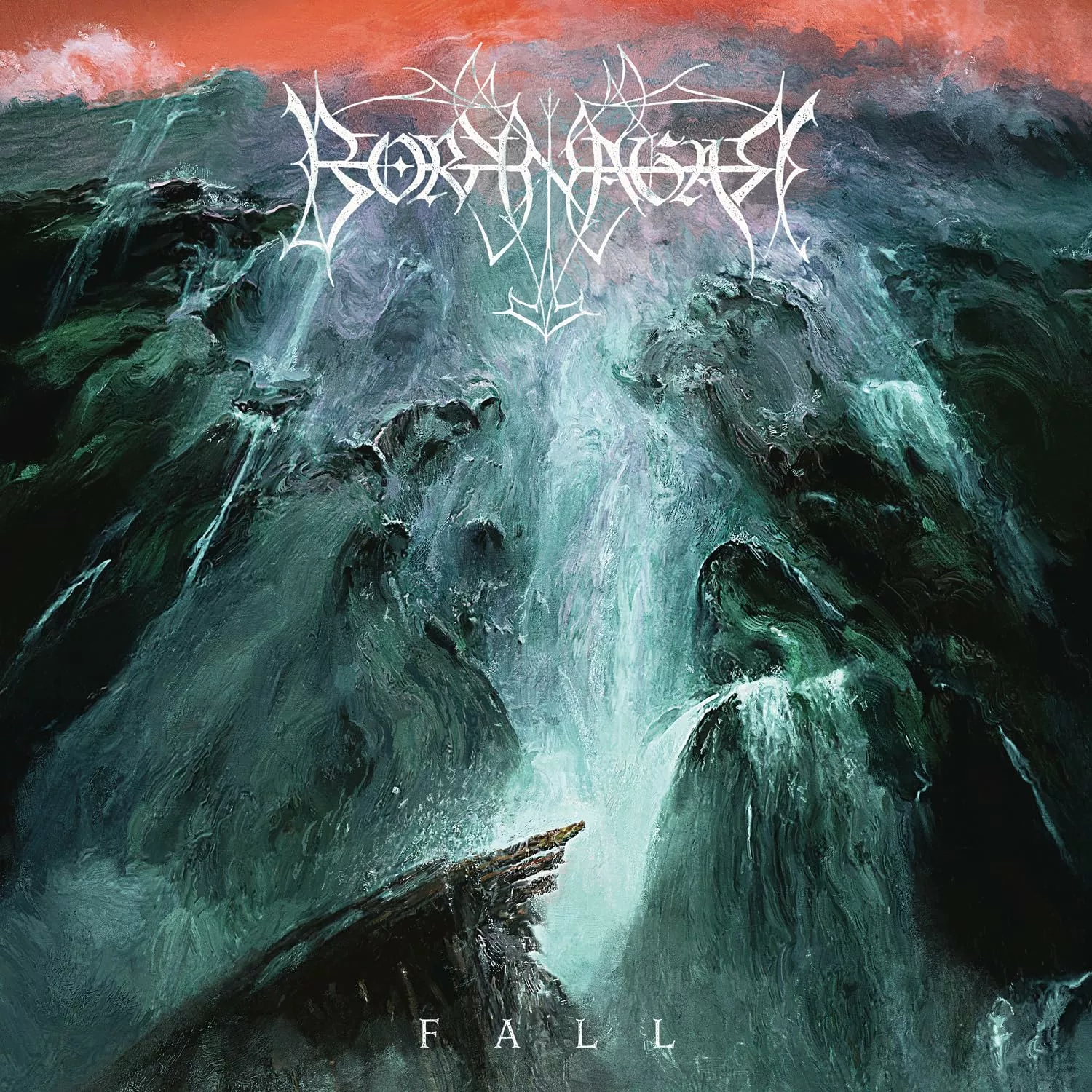BORKNAGAR - Fall · NEON ORANGE DLP (Black Metal Vinyl) · Picture 1