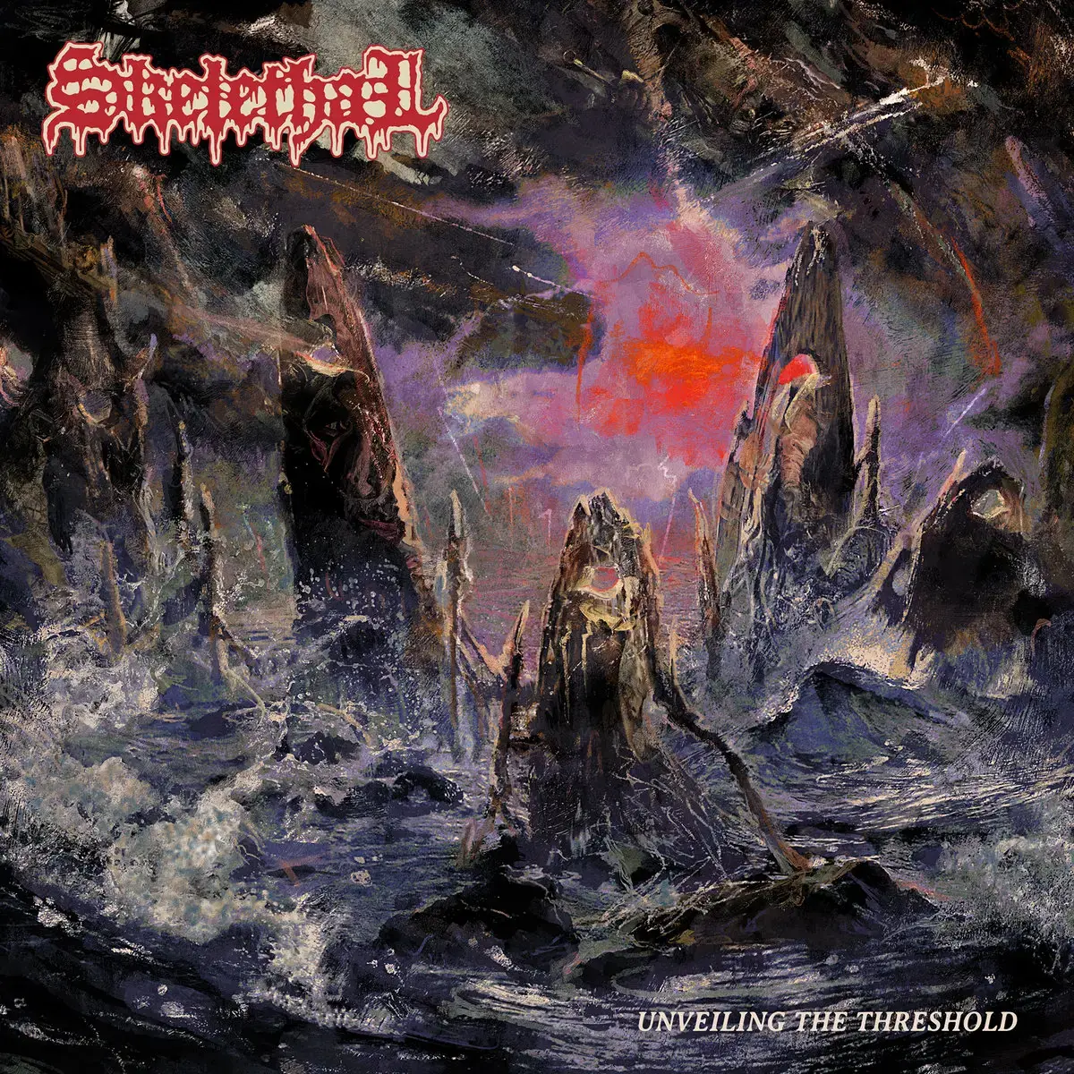 SKELETHAL - Unveiling The Threshold · PURPLE CLOUDY LP (Death Metal Vinyl) · Picture 1