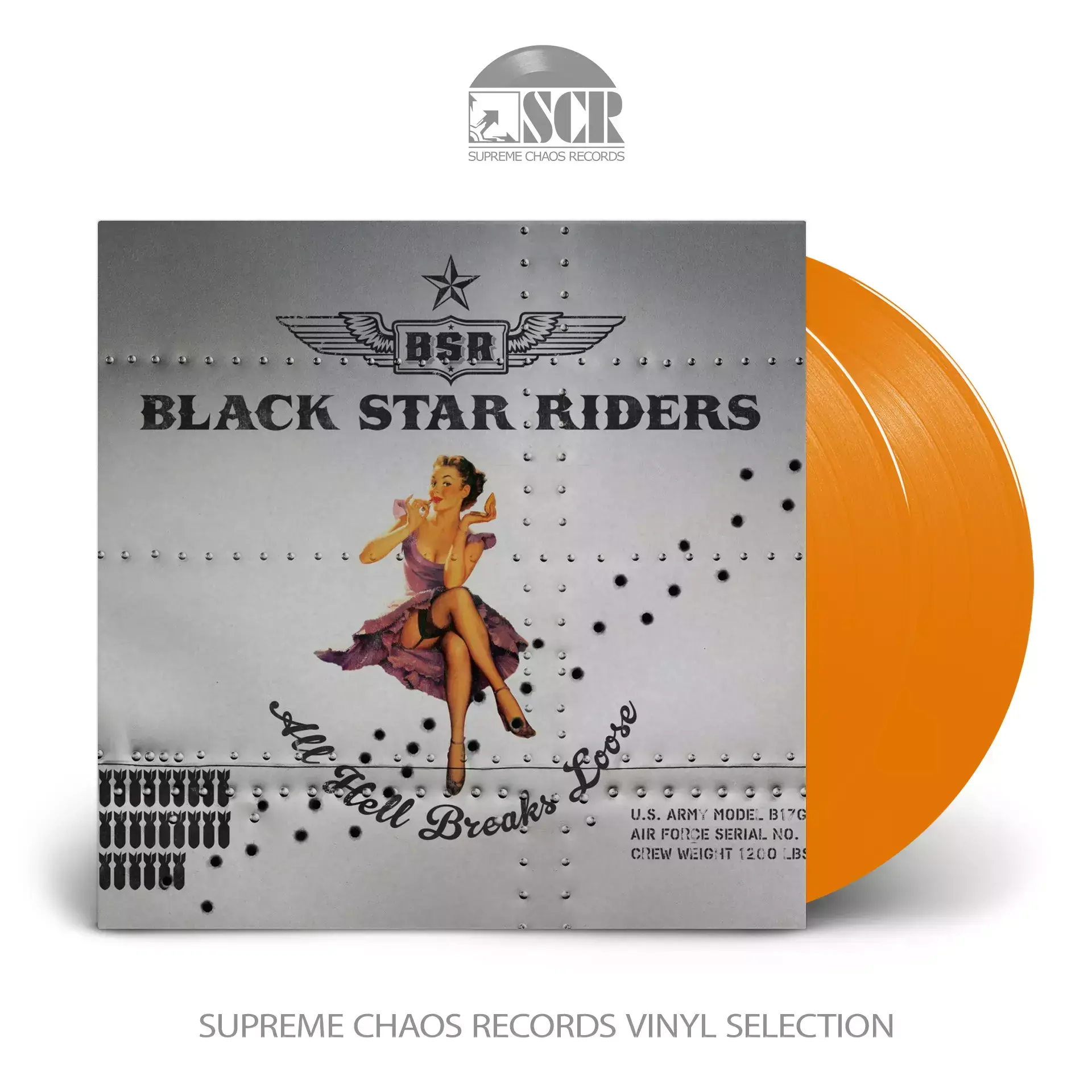 BLACK STAR RIDERS · All Hell Breaks Loose | ORANGE 2LP BLACK STAR RIDERS · All Hell Breaks Loose | ORANGE 2LP (Hard Rock Vinyl)
