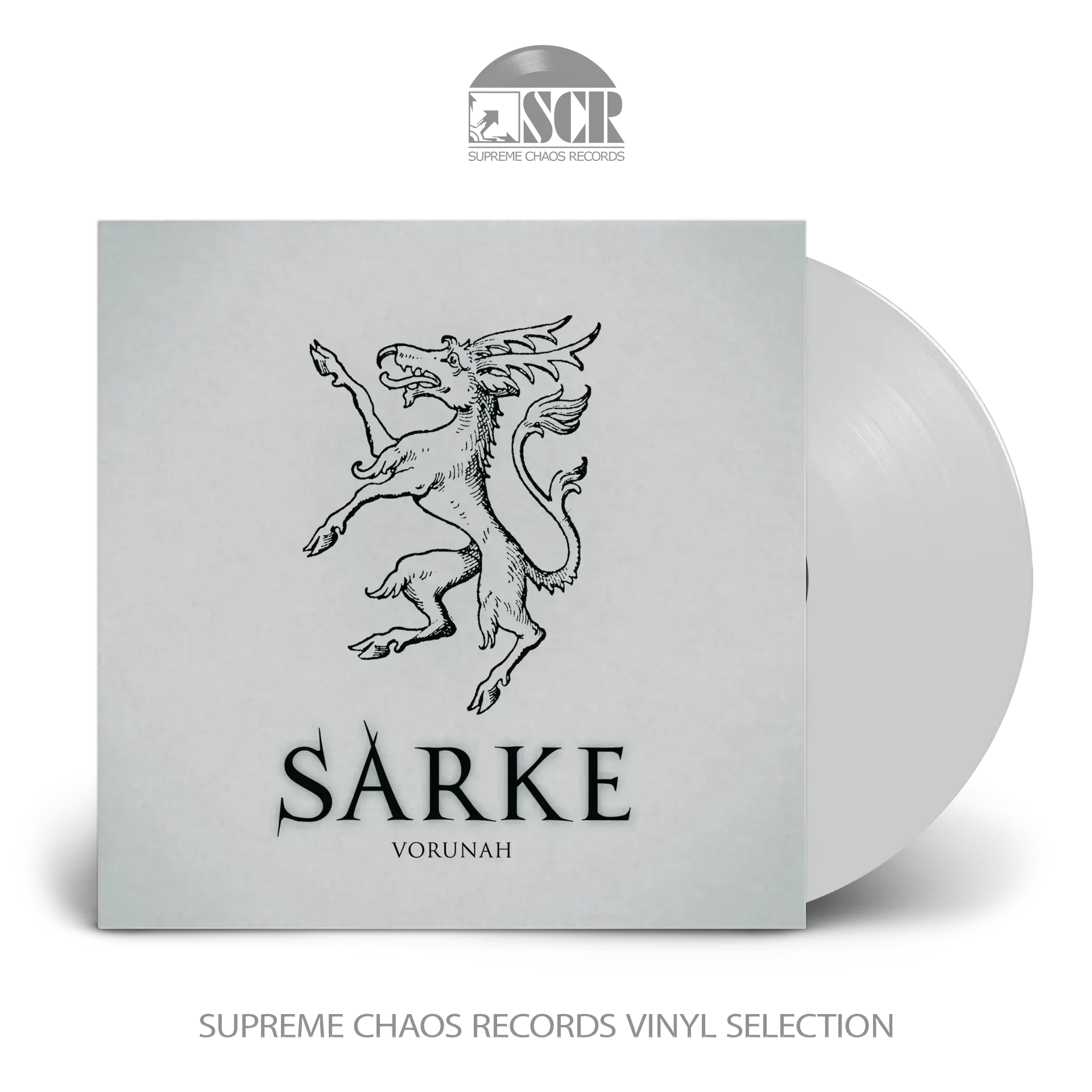 SARKE - Vorunah · WHITE LP SARKE - Vorunah · WHITE LP (Black Metal Vinyl)