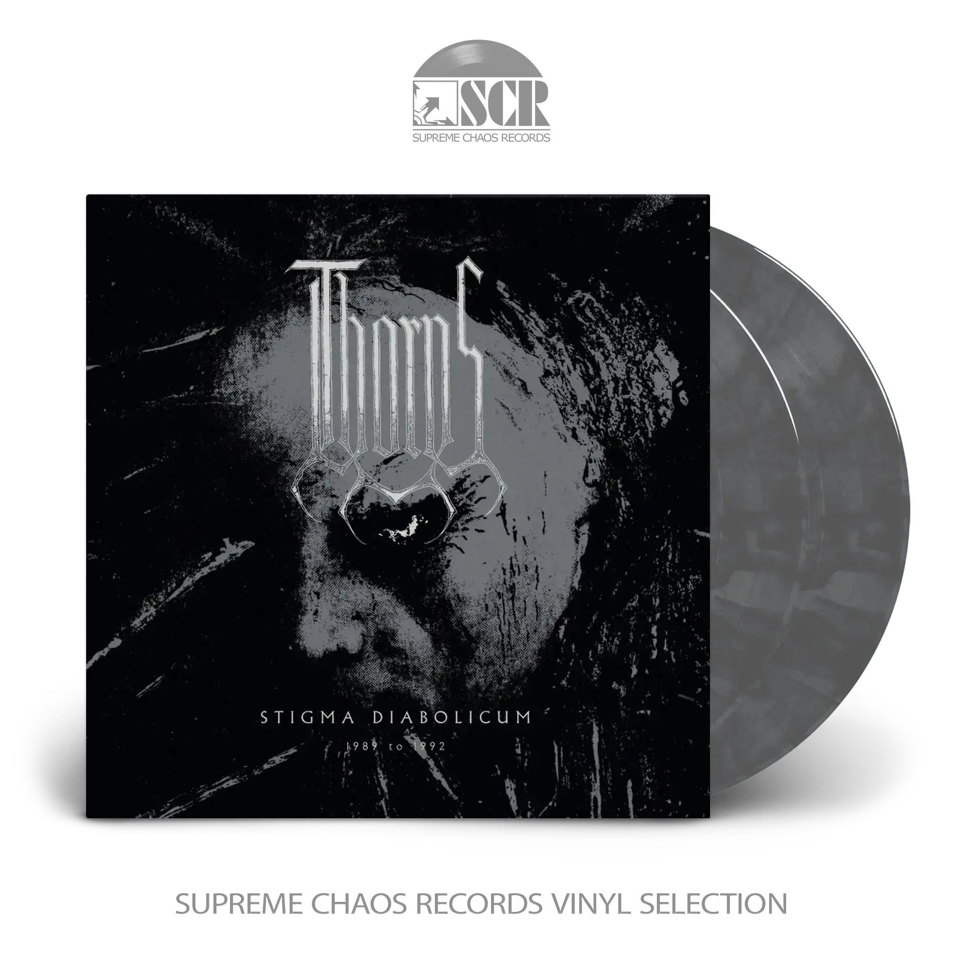 THORNS · Stigma Diabolicum | ASH GREY MARBLED 2LP THORNS · Stigma Diabolicum | ASH GREY MARBLED 2LP (Black Metal Vinyl)