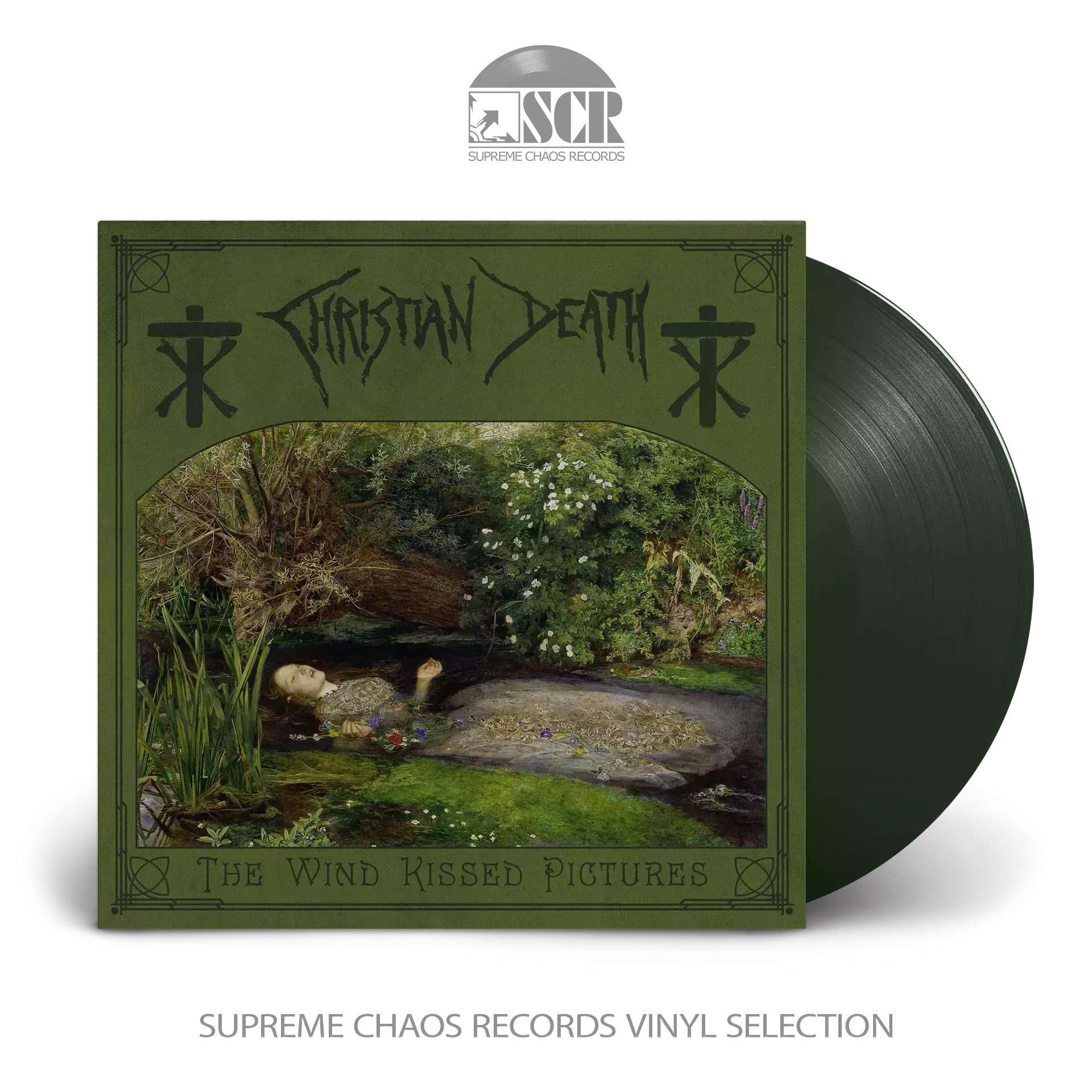 CHRISTIAN DEATH - The Wind Kissed Pictures 2021 · DARK GREEN LP