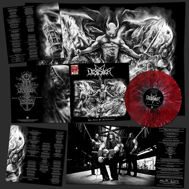 DESASTER - The Arts Of Destruction · RED/BLACK/WHITE SPLATTER LP DESASTER - The Arts Of Destruction · RED/BLACK/WHITE SPLATTER LP (Thrash Metal Vinyl)