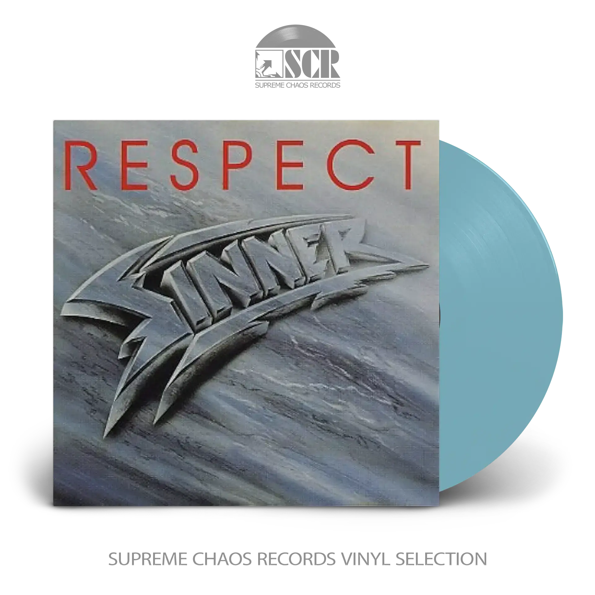SINNER - Respect · LIGHT BLUE LP (Heavy Metal Vinyl)