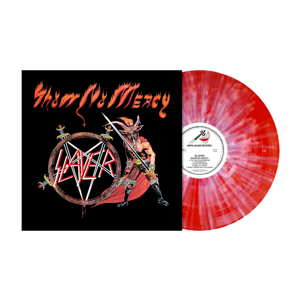 SLAYER - Show No Mercy · RED/WHITE LP SLAYER - Show No Mercy · RED/WHITE LP (Thrash Metal Vinyl)