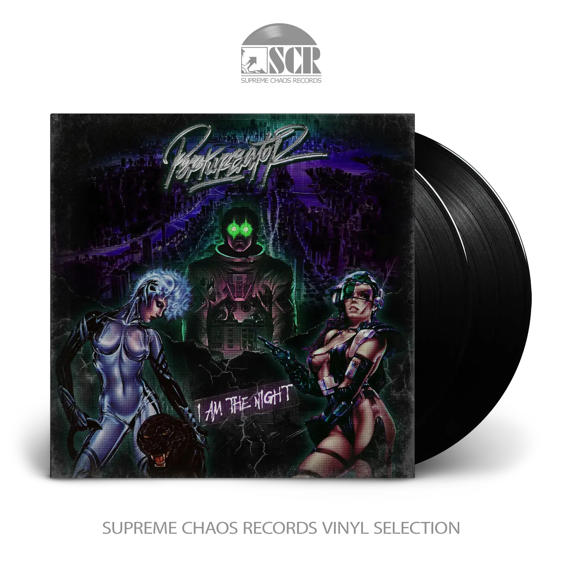 PERTURBATOR - I Am The Night · BLACK 2LP (Darkwave Vinyl)