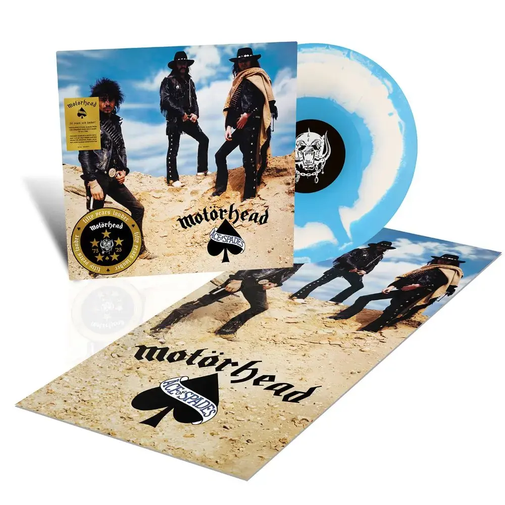 MOTÖRHEAD · Ace Of Spades (50 Years) | BLUE/WHITE SWIRL LP MOTÖRHEAD · Ace Of Spades (50 Years) | BLUE/WHITE SWIRL LP (Metal Vinyl)