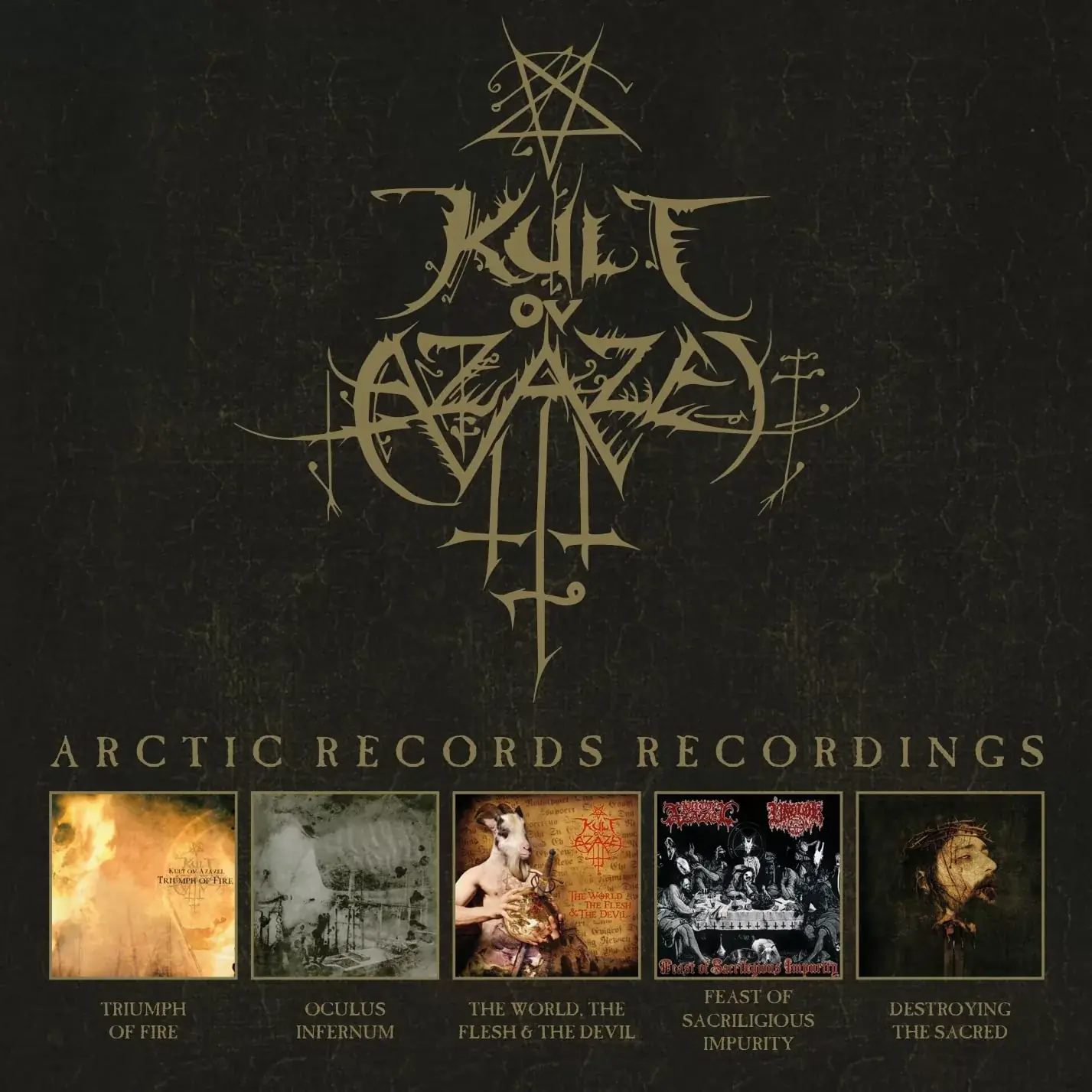 KULT OV AZAZEL - Arctic Records Recordings · 5CD BOXSET (Black Metal CDs)