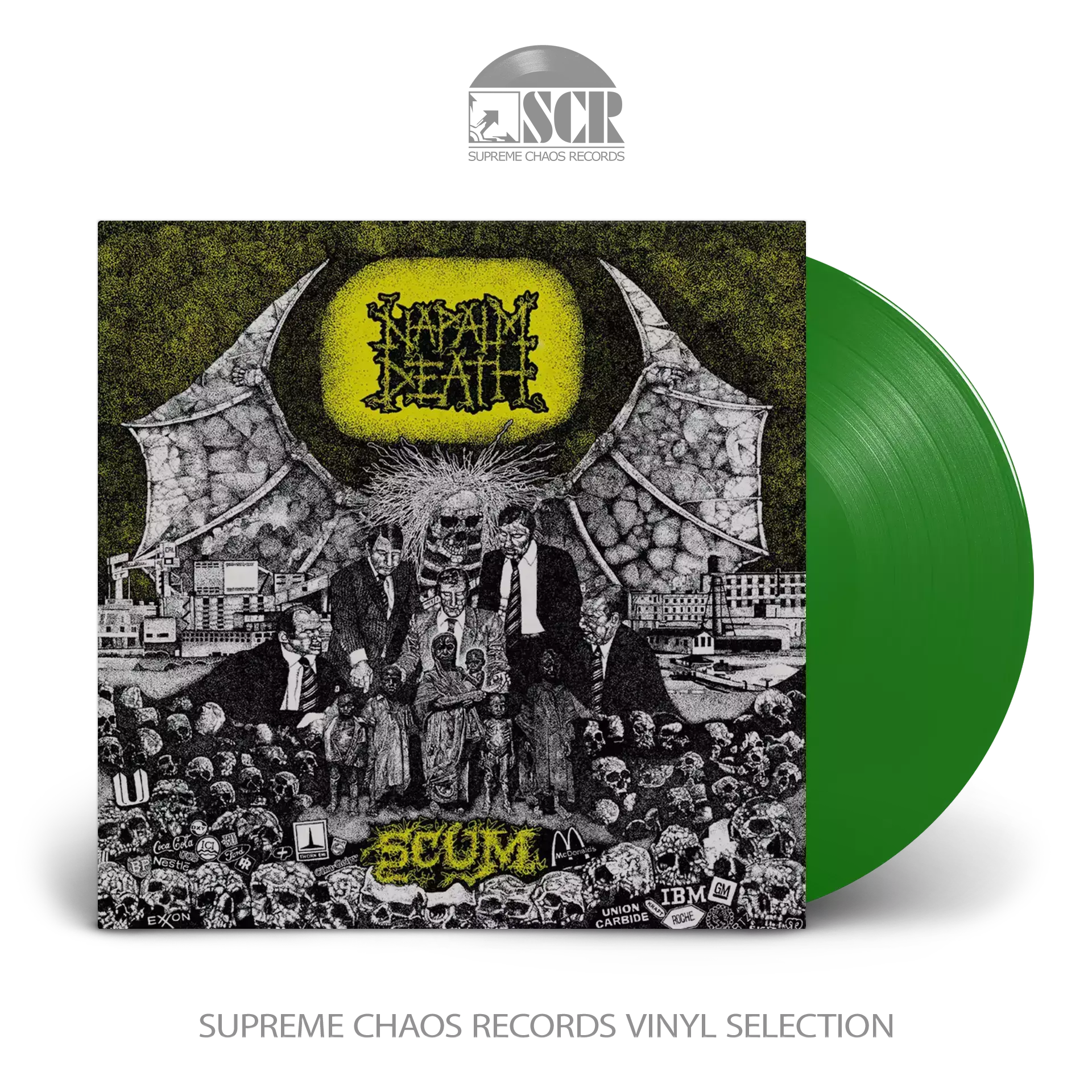 NAPALM DEATH · Scum | GREEN LP NAPALM DEATH · Scum | GREEN LP (Grindcore Vinyl)