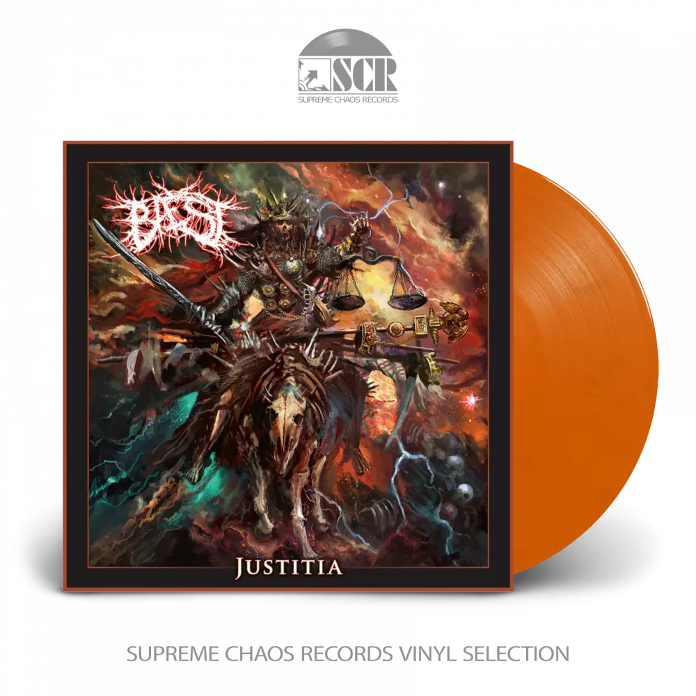 BAEST · Justitia | ORANGE/BLACK LP BAEST · Justitia | ORANGE/BLACK LP (Death Metal Vinyl)