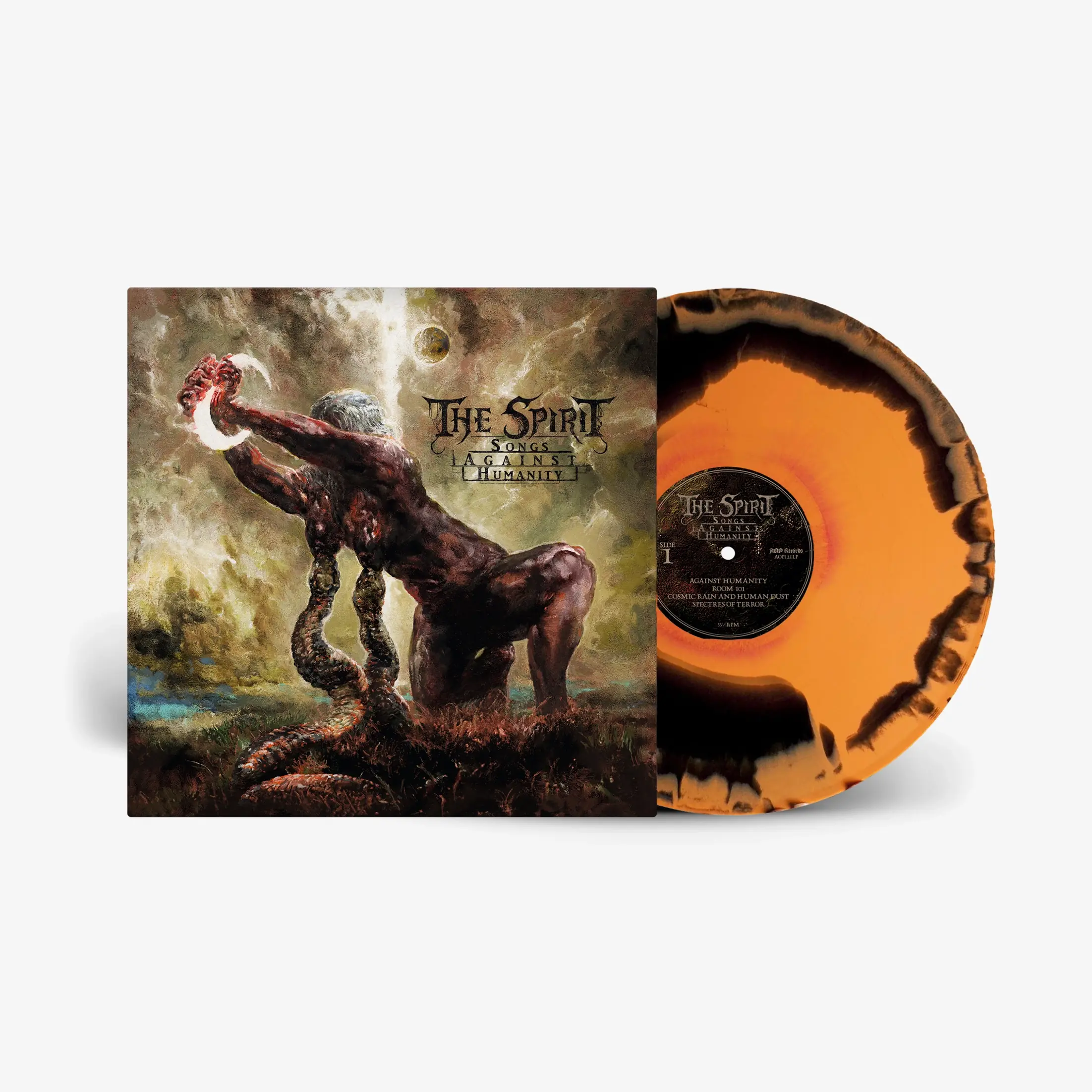 THE SPIRIT - Songs Against Humanity · ORANGE/BLACK MARBLED LP THE SPIRIT - Songs Against Humanity · ORANGE/BLACK MARBLED LP (Melodic Death Metal Vinyl)