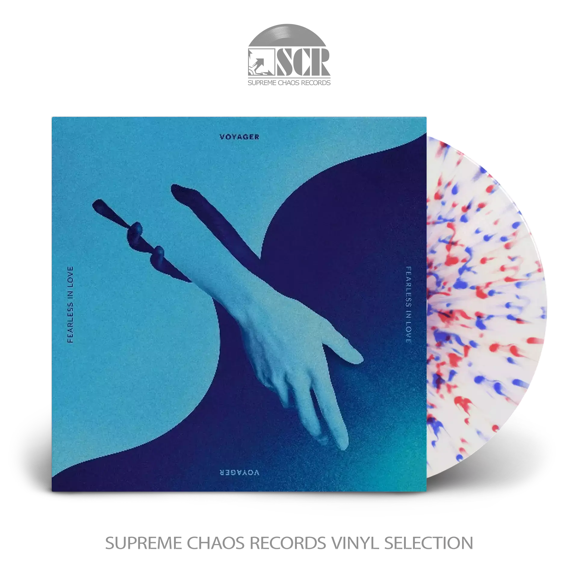 VOYAGER · Fearless in Love | CRYSTAL CLEAR/BLUE/RED SPLATTER LP VOYAGER · Fearless in Love | CRYSTAL CLEAR/BLUE/RED SPLATTER LP (Melodic Progressive Metal Vinyl)