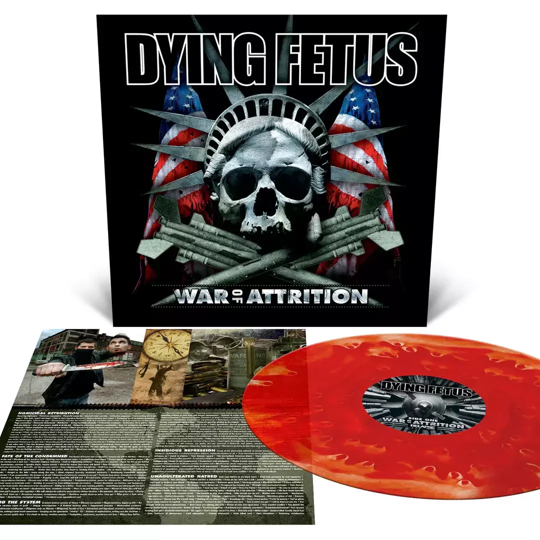 DYING FETUS · War Of Attrition | POOL OF BLOOD LP DYING FETUS · War Of Attrition | POOL OF BLOOD LP (Brutal Death Metal Vinyl)
