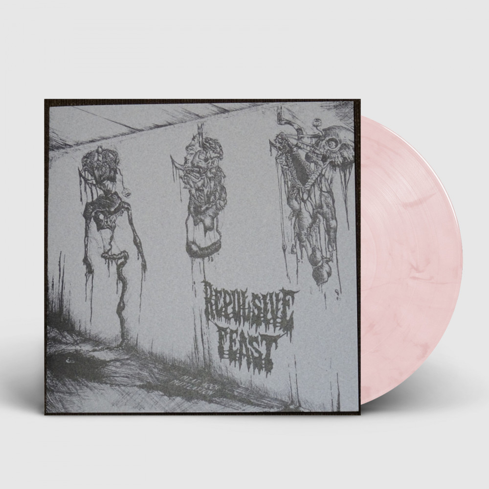 REPULSIVE FEAST - Meat Hook Mutilation [WHITE/PURPLE MARBLED 7" EP]