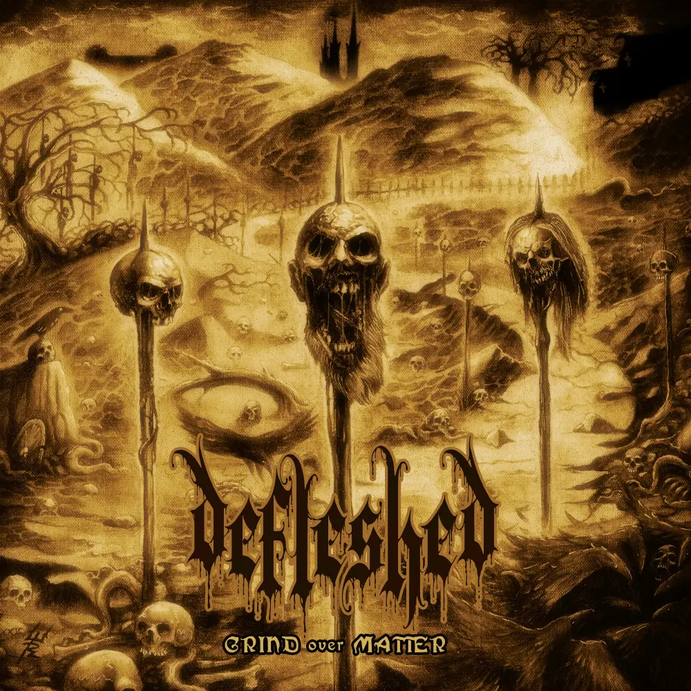 DEFLESHED - Grind Over Matter · GOLD/SILVER LP 1