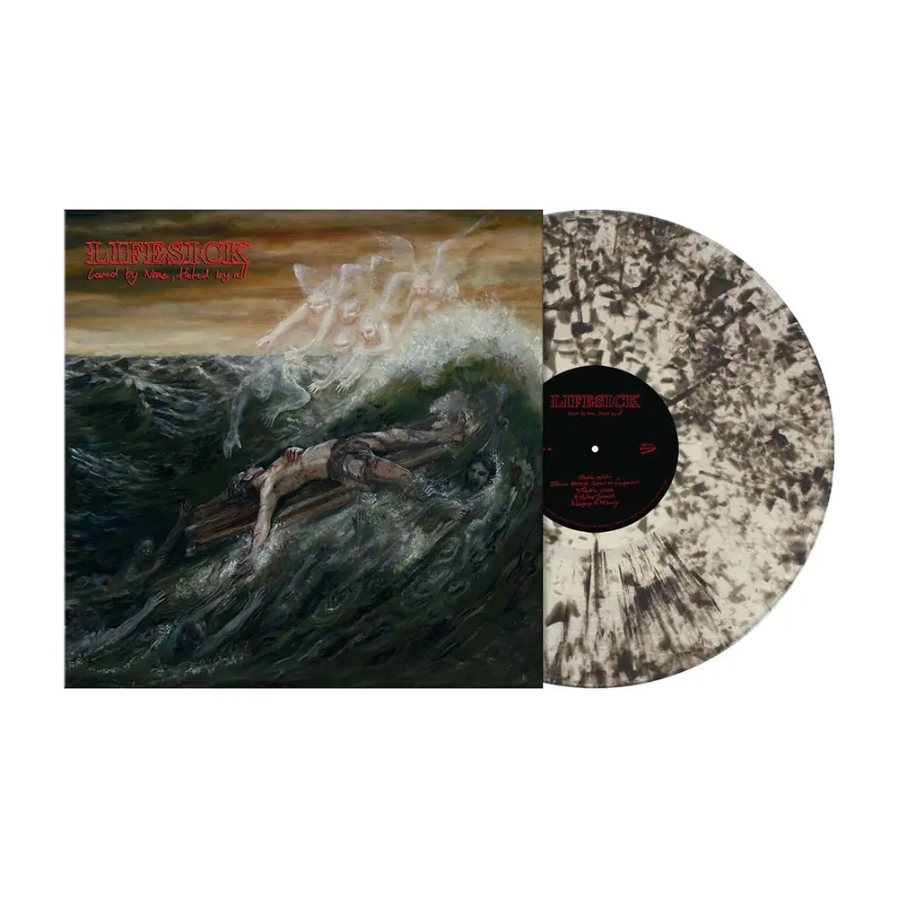 LIFESICK · Loved by None, Hated by All | CLEAR BLACK DUST LP (Hardcore Vinyl)