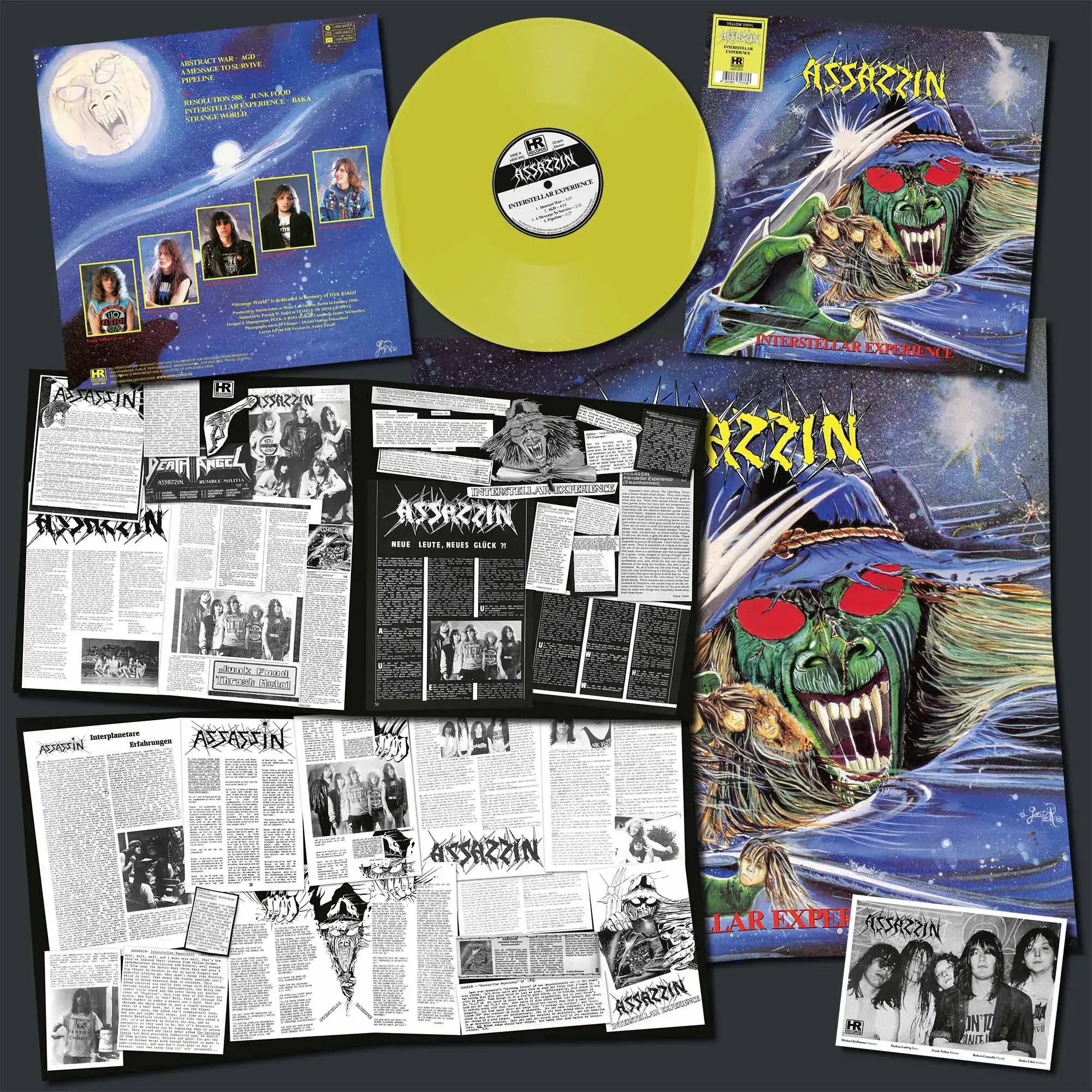 ASSASSIN · Interstellar Experience | YELLOW LP (Thrash Metal Vinyl) · Picture 2