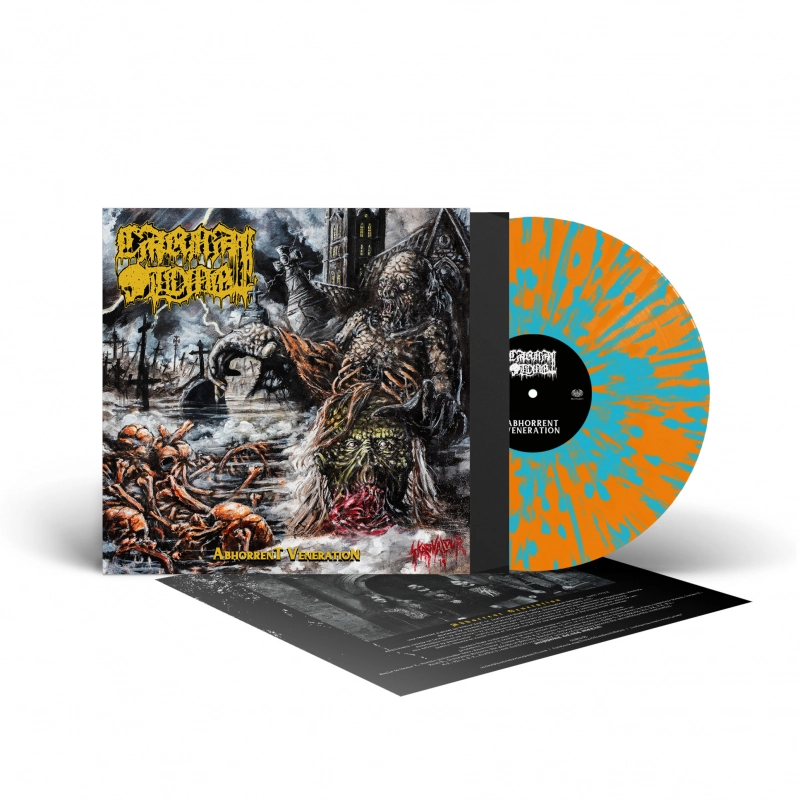 CARNAL TOMB · Abhorrent Veneration | TURQUOISE/ORANGE SPLATTER LP (Death Metal Vinyl)