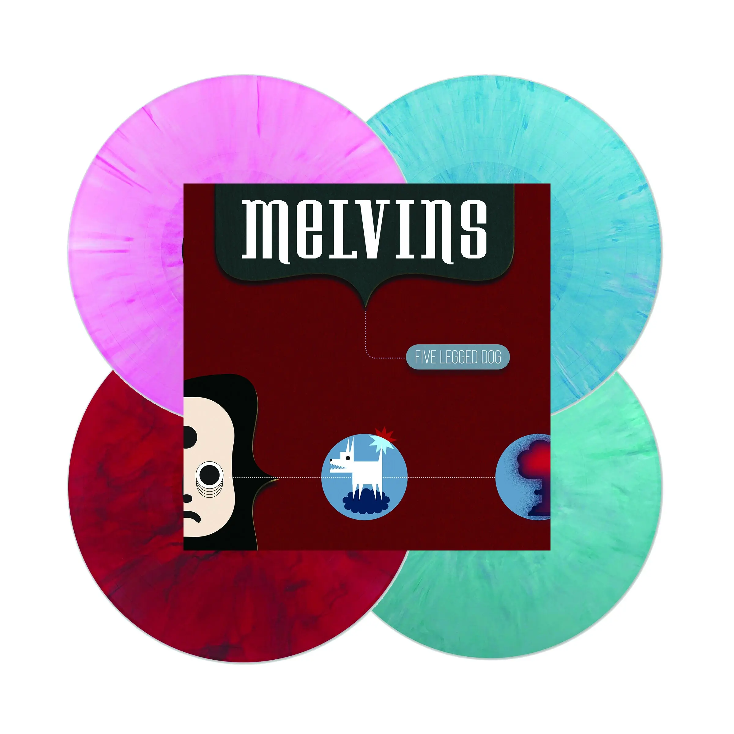 MELVINS · Five Legged Dog | COLOURED 4LP SET MELVINS · Five Legged Dog | COLOURED 4LP SET (Alternative Rock Vinyl)
