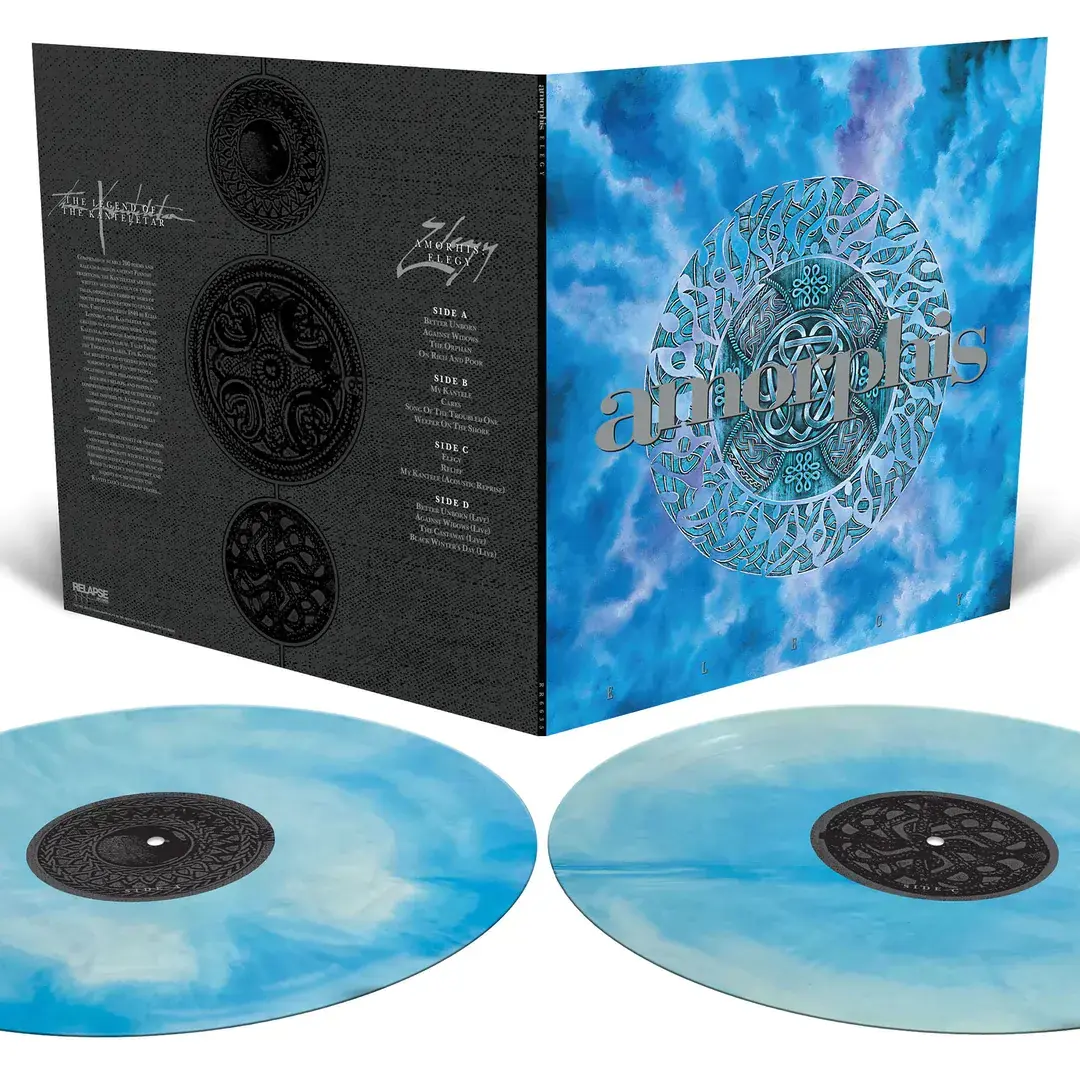 AMORPHIS · Elegy | CYAN BLUE/WHITE GALAXY 2LP · Picture 2 AMORPHIS · Elegy | CYAN BLUE/WHITE GALAXY 2LP (Progressive Metal/Gothic Metal/Melodic Death Metal Vinyl) · Picture 2