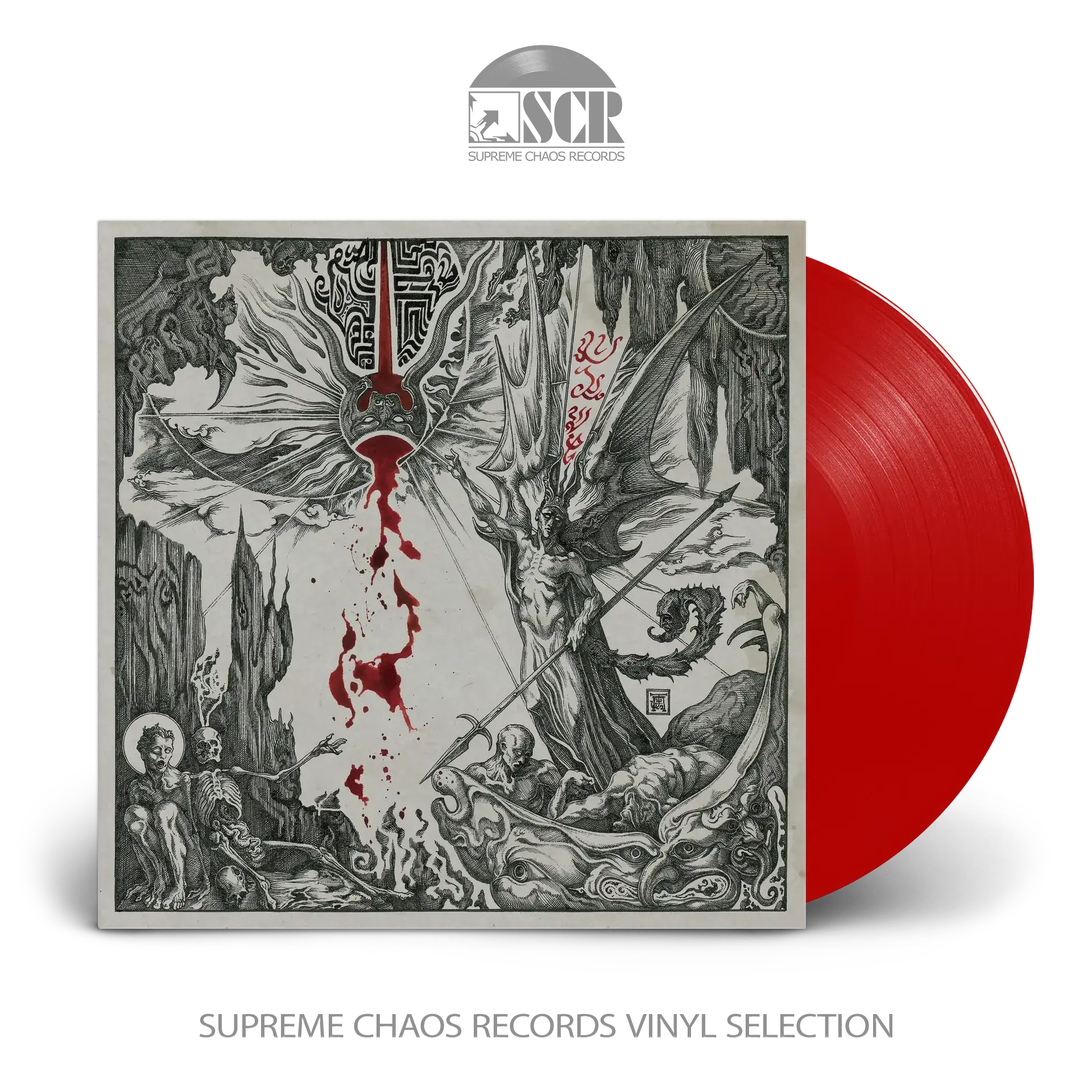 ENTHRONED - Ashspawn · RED LP (Black Metal Vinyl)