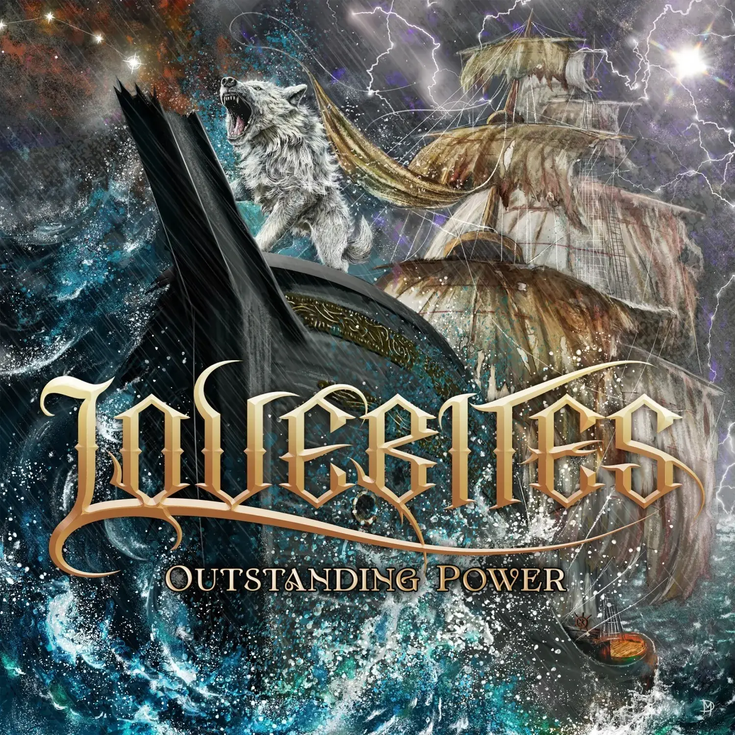 LOVEBITES · Outstanding Power | TURQUOISE 2LP (Power Metal/Heavy Metal Vinyl) · Picture 1