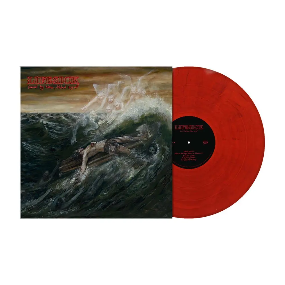 LIFESICK · Loved by None, Hated by All | CRIMSON RED MARBLED LP (Hardcore Vinyl)