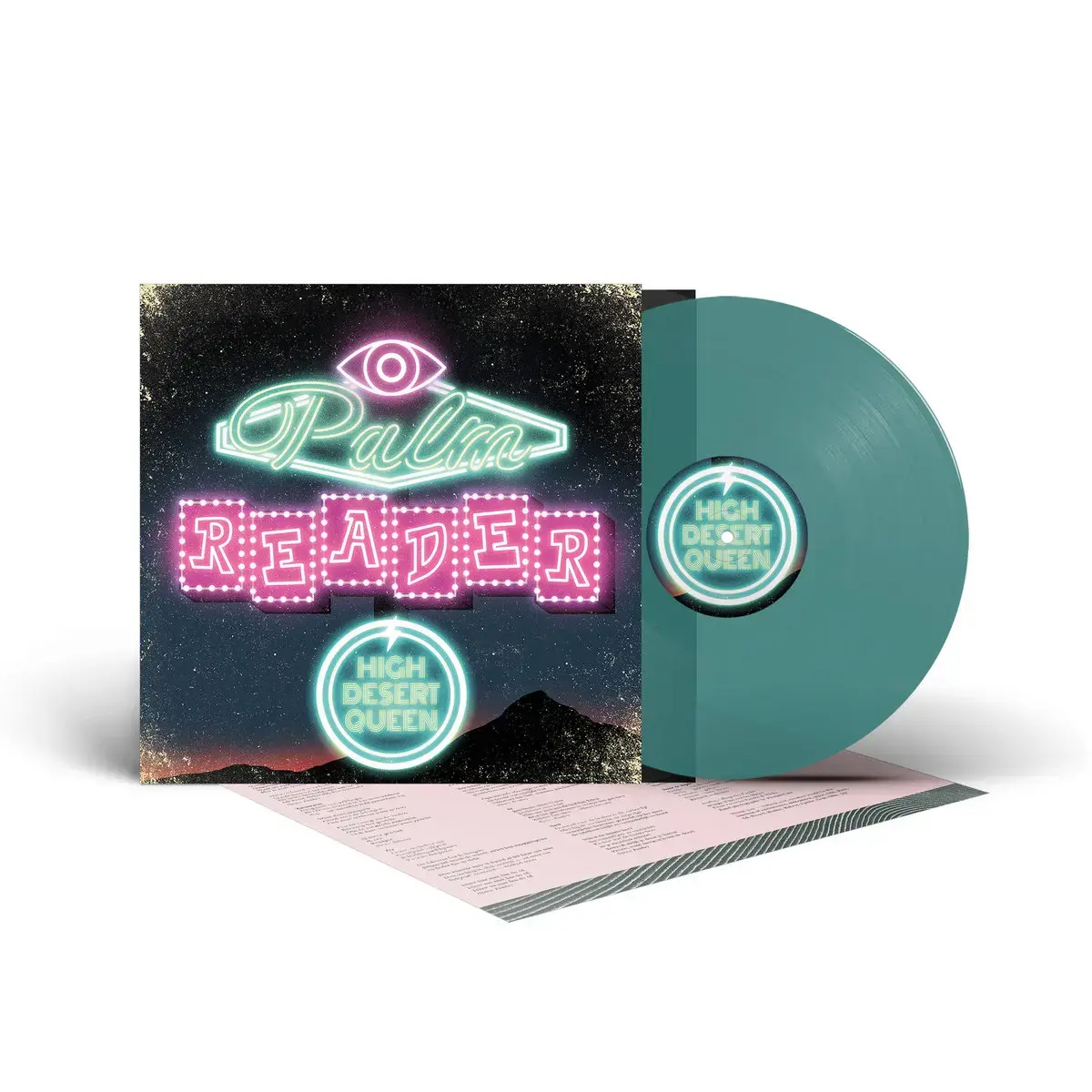 HIGH DESERT QUEEN - Palm Reader · TRANSPARENT GREEN LP (Stoner Rock Vinyl) · Picture 2