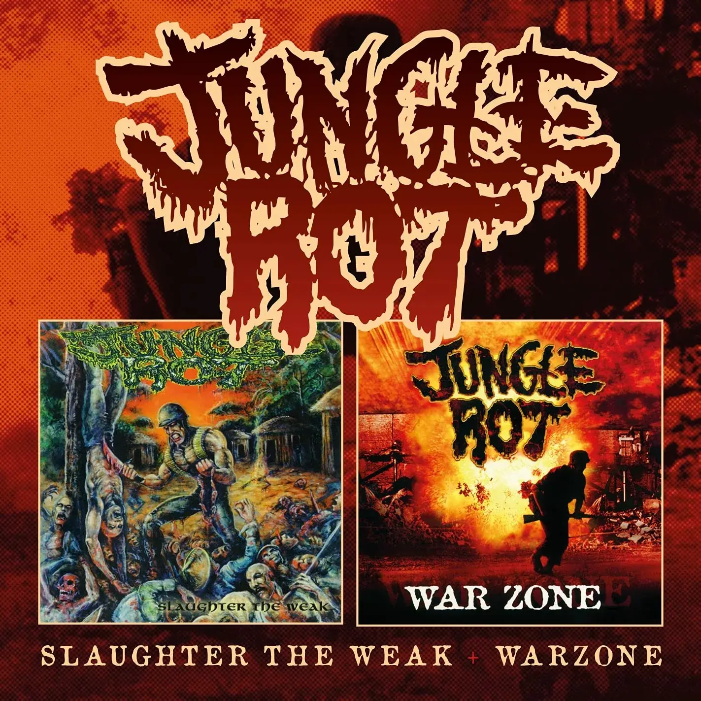 JUNGLE ROT · Slaughter The Weak / Warzone | 2CD JUNGLE ROT · Slaughter The Weak / Warzone | 2CD (Death Metal CDs)