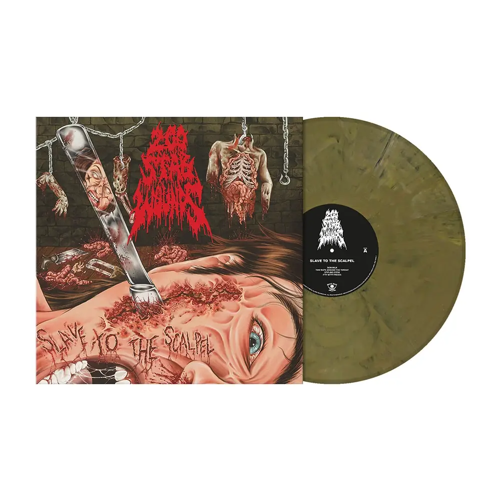 200 STAB WOUNDS - Slave To The Scalpel (Re-Issue) · MUDDY OLIVE BROWN MARBLED LP