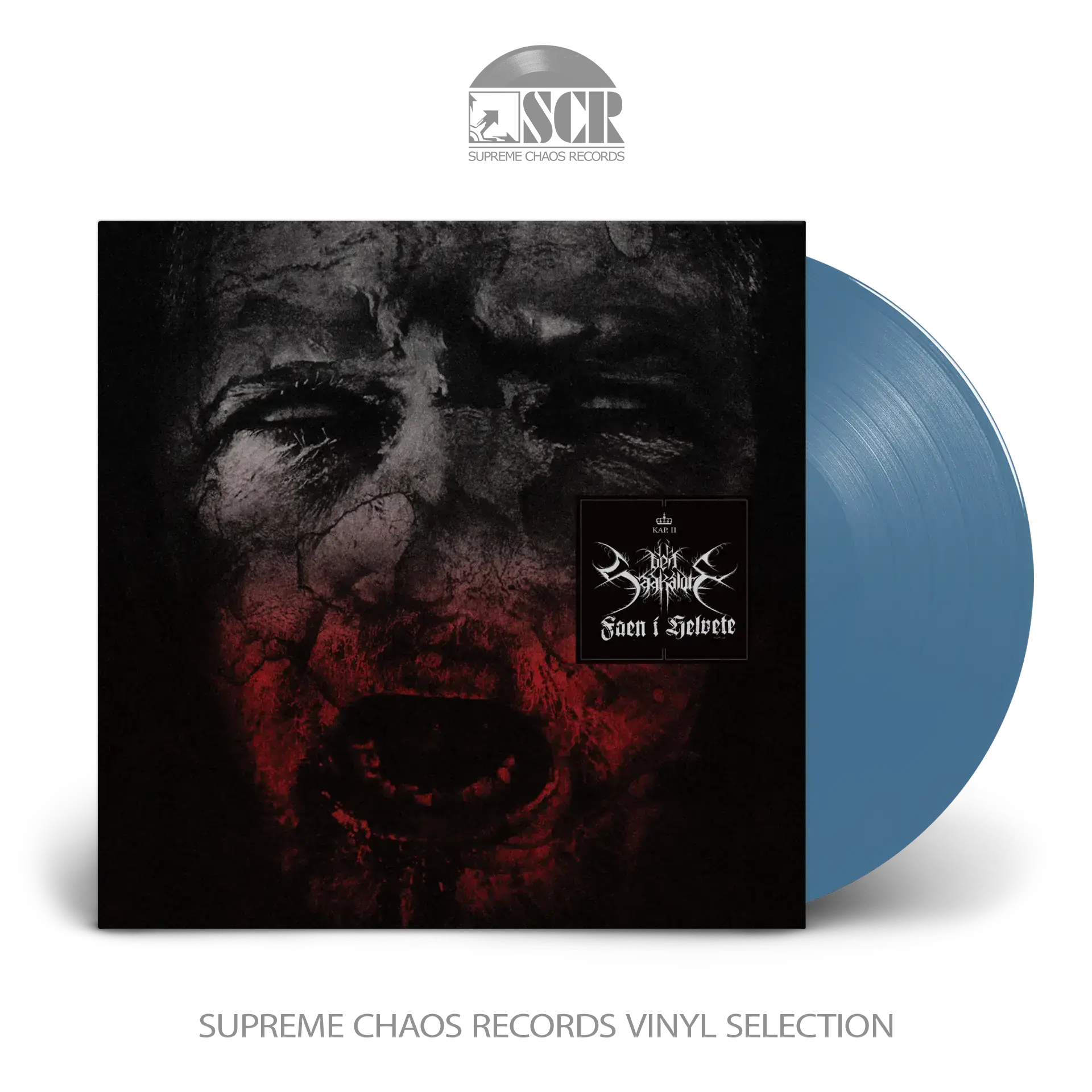 DEN SAAKALDTE · Kapitel II: Faen I Helvete | BLUE LP (Black Metal Vinyl)