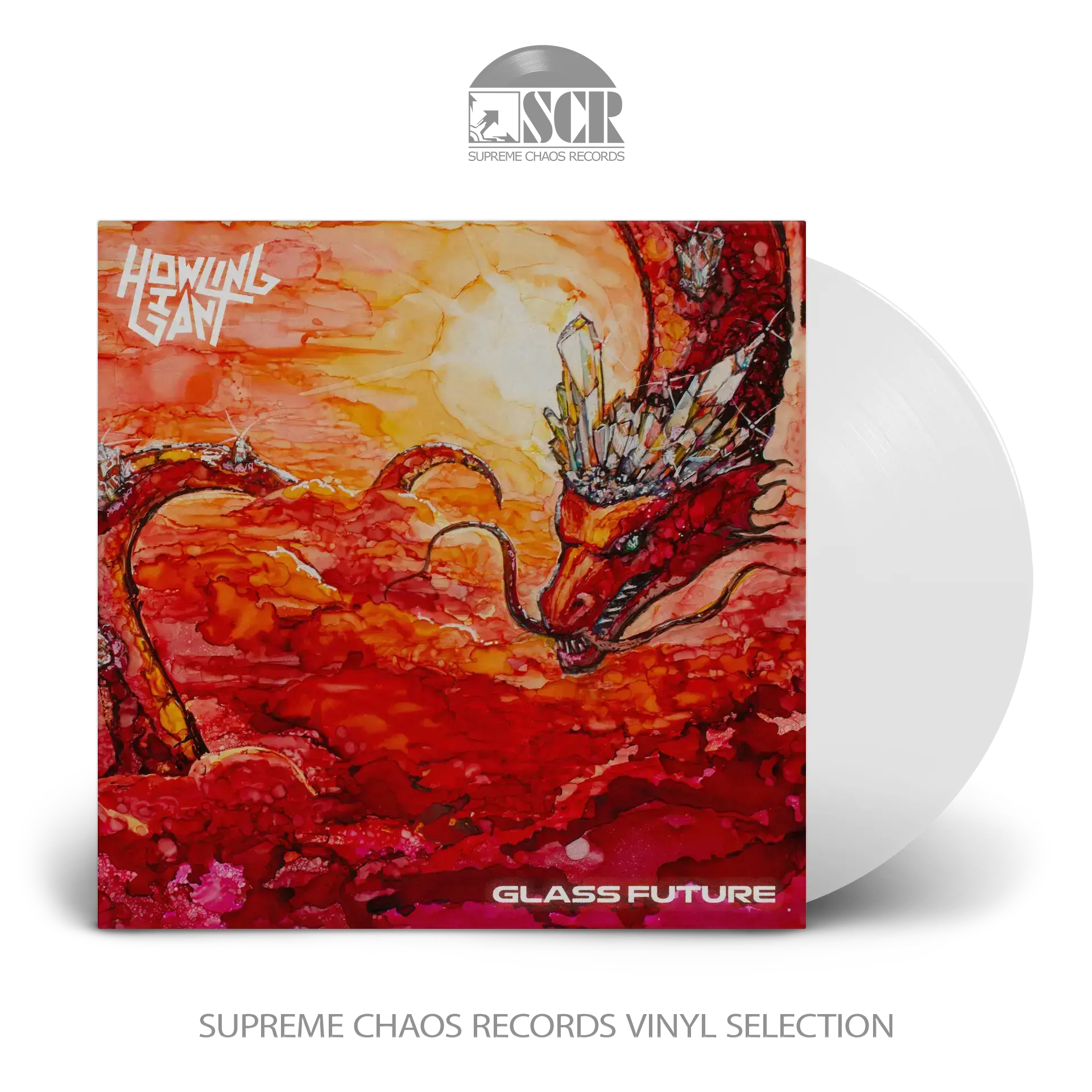 HOWLING GIANT - Glass Future · CRYSTAL CLEAR LP (Stoner Rock/Psychedelic Rock Vinyl)