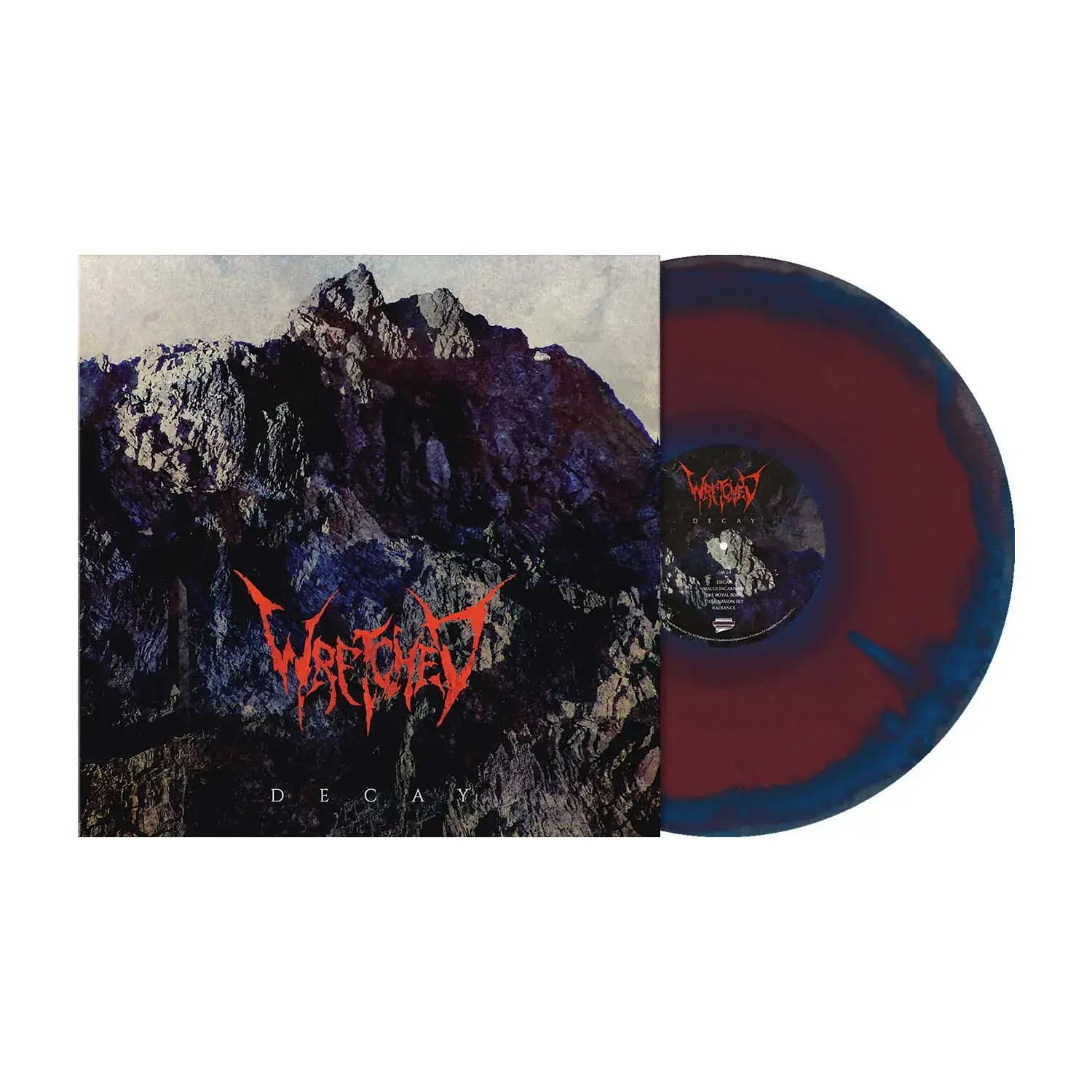 WRETCHED · Decay | THE TRUTH OXBLOOD BLUE SILVER LP (Progressive Metal/Death Metal Vinyl)