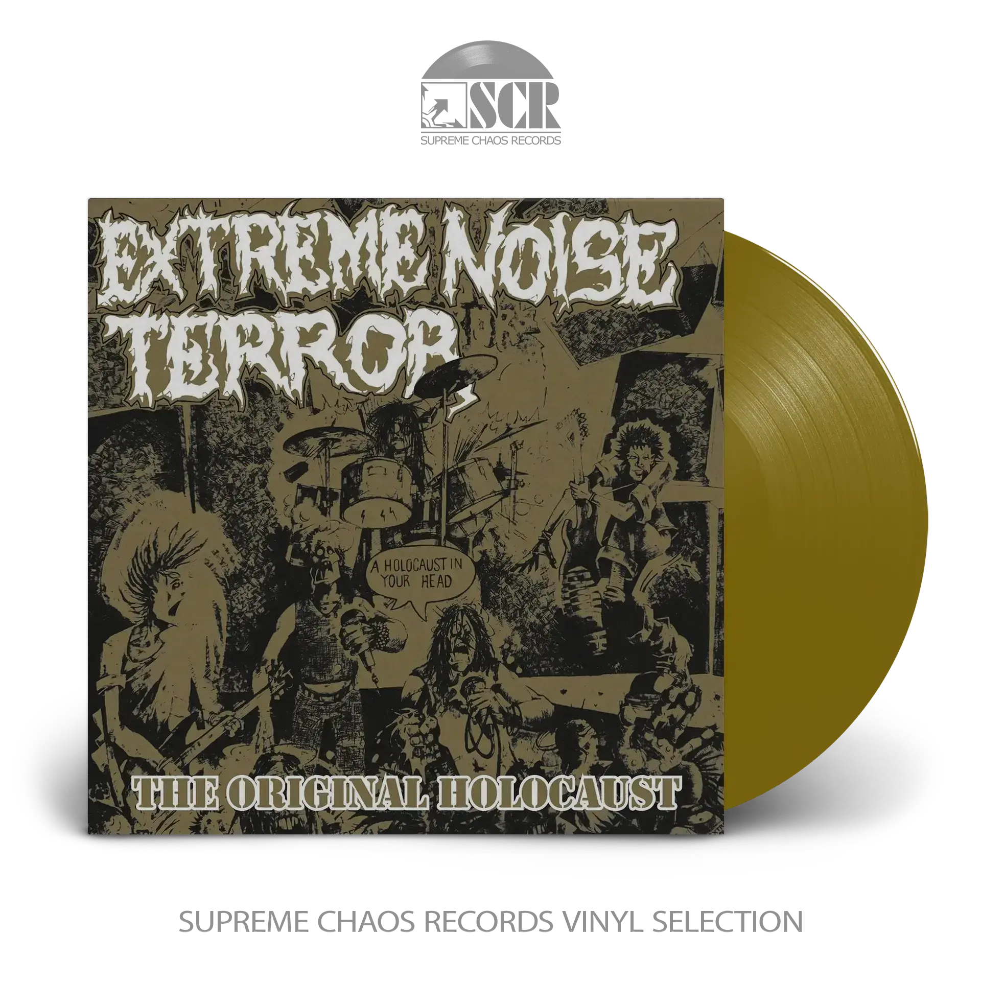 EXTREME NOISE TERROR · Holocaust In Your Head - The Original Holocaust | GOLD LP EXTREME NOISE TERROR · Holocaust In Your Head - The Original Holocaust | GOLD LP (Crust Punk/Grindcore Vinyl)