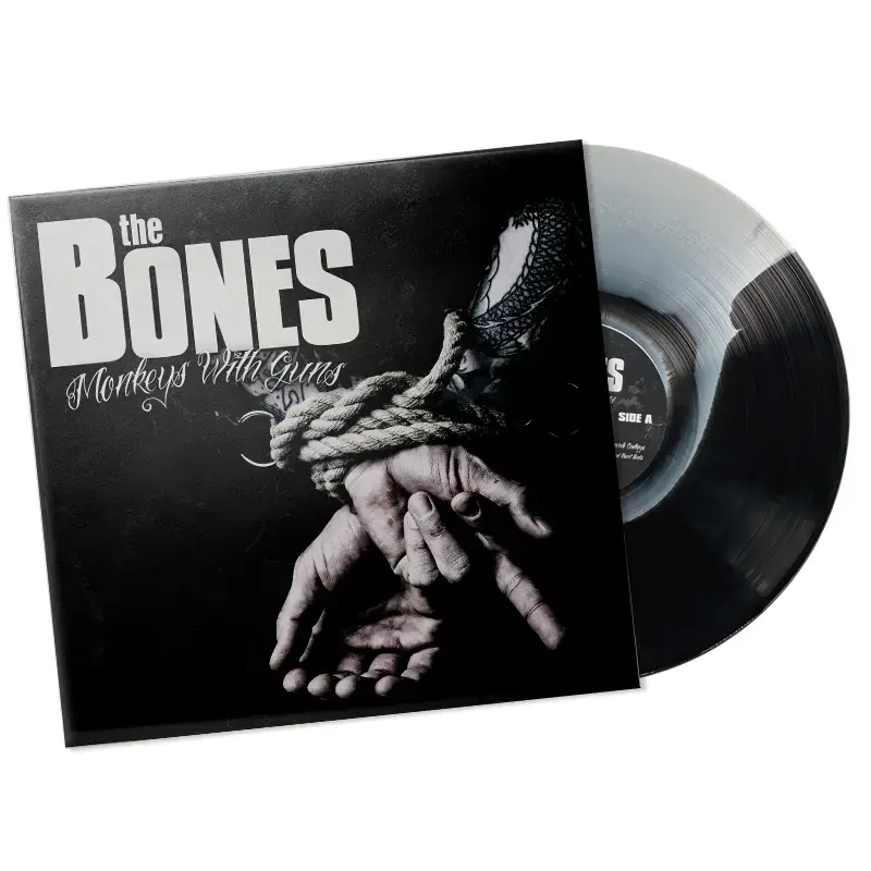 THE BONES · Monkeys with Guns | DOUBLE VORTEX BLACK/WHITE VINYL THE BONES · Monkeys with Guns | DOUBLE VORTEX BLACK/WHITE VINYL (Punk Rock/Rock Vinyl)