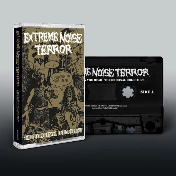 EXTREME NOISE TERROR · Holocaust In Your Head - The Original Holocaust | BLACK TAPE (Grindcore Tapes)