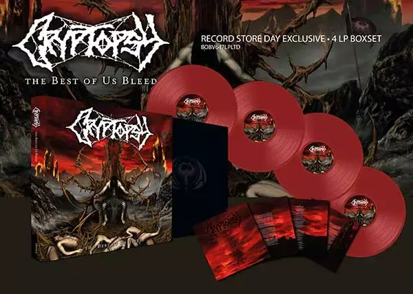 CRYPTOPSY - The Best Of Us Bleed · 4LP BOXSET RED CRYPTOPSY - The Best Of Us Bleed · 4LP BOXSET RED (Death Metal Vinyl)