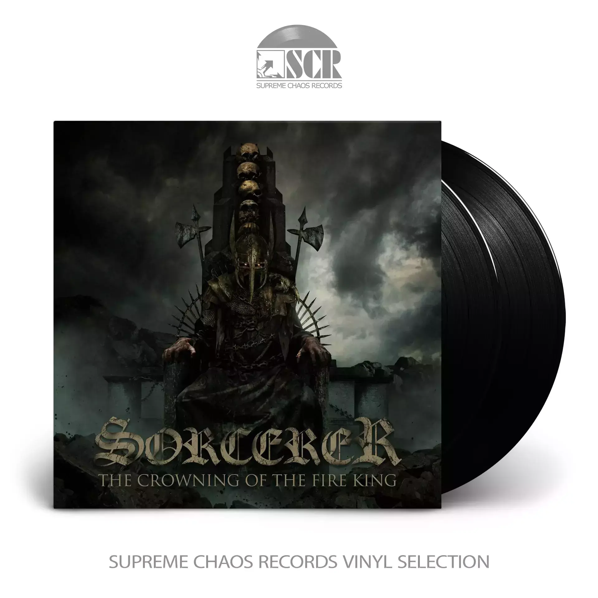 SORCERER · The Crowning Of The Fire King | BLACK 2LP SORCERER · The Crowning Of The Fire King | BLACK 2LP (Heavy Metal/Doom Metal Vinyl)